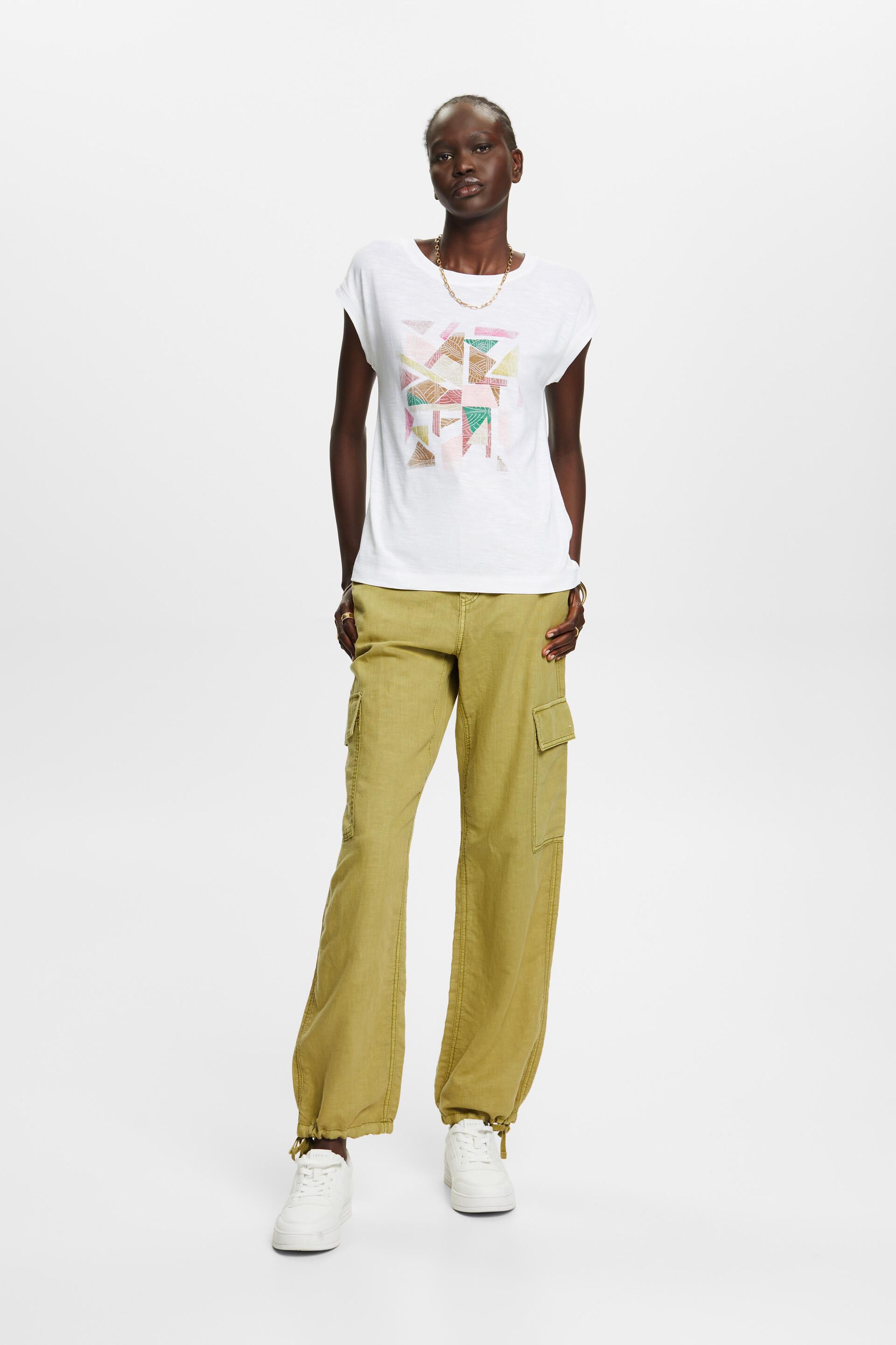 Esprit Baumwolle T-Shirt Aufdruck, mit 100 %
