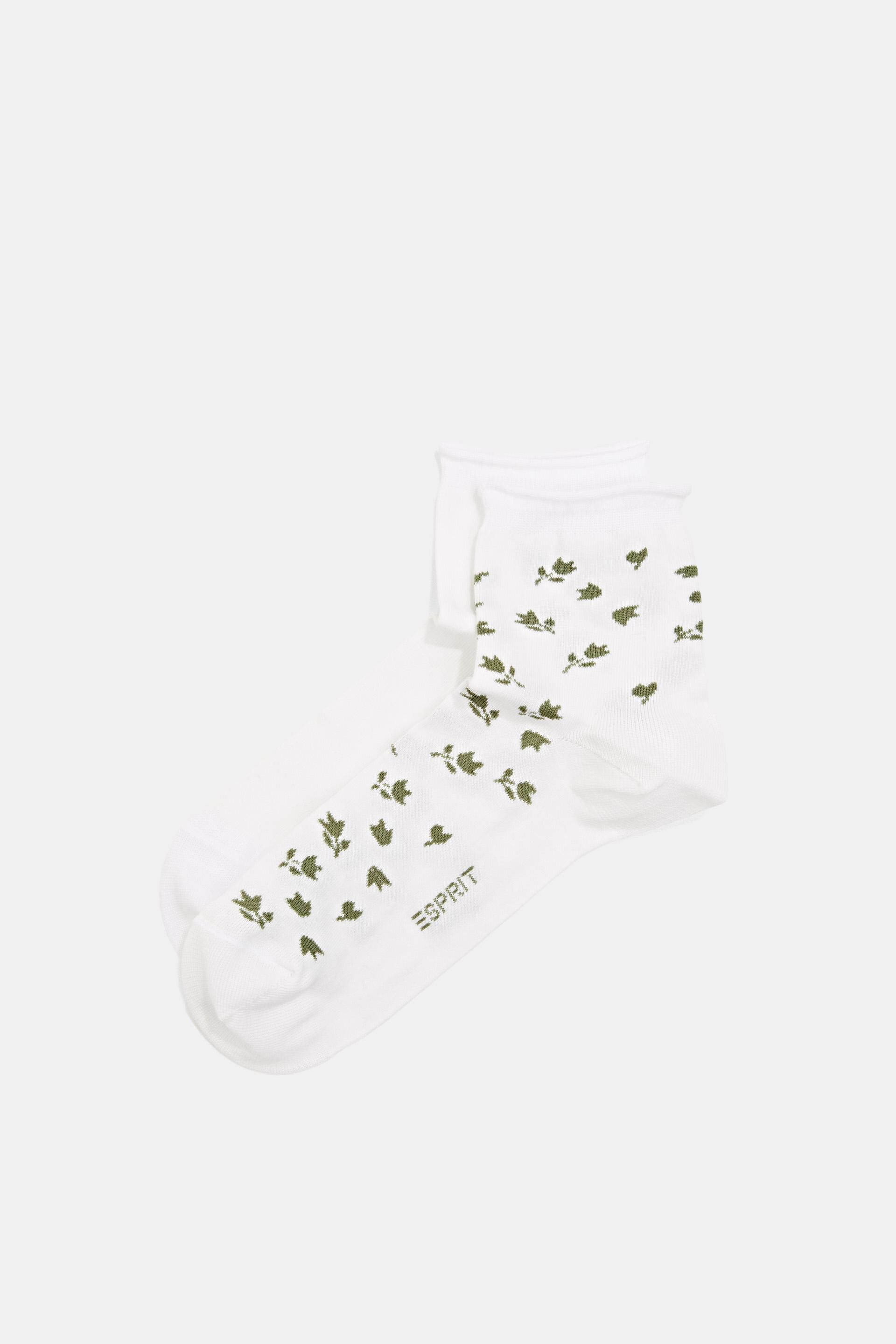 Esprit mit Socken kurze 2er-Pack Blumenmuster