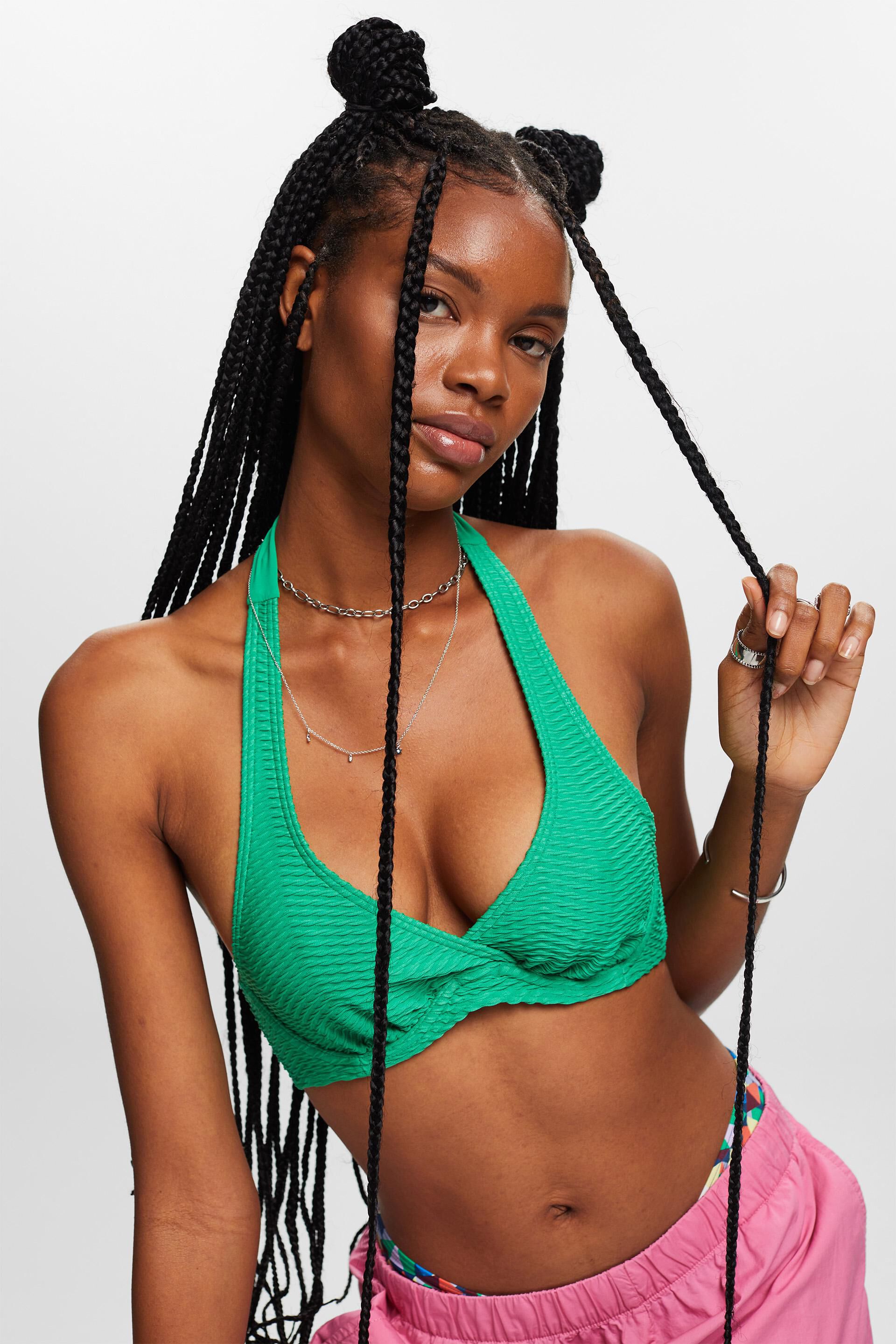 Esprit Sale Recycled: textured underwired bikini top