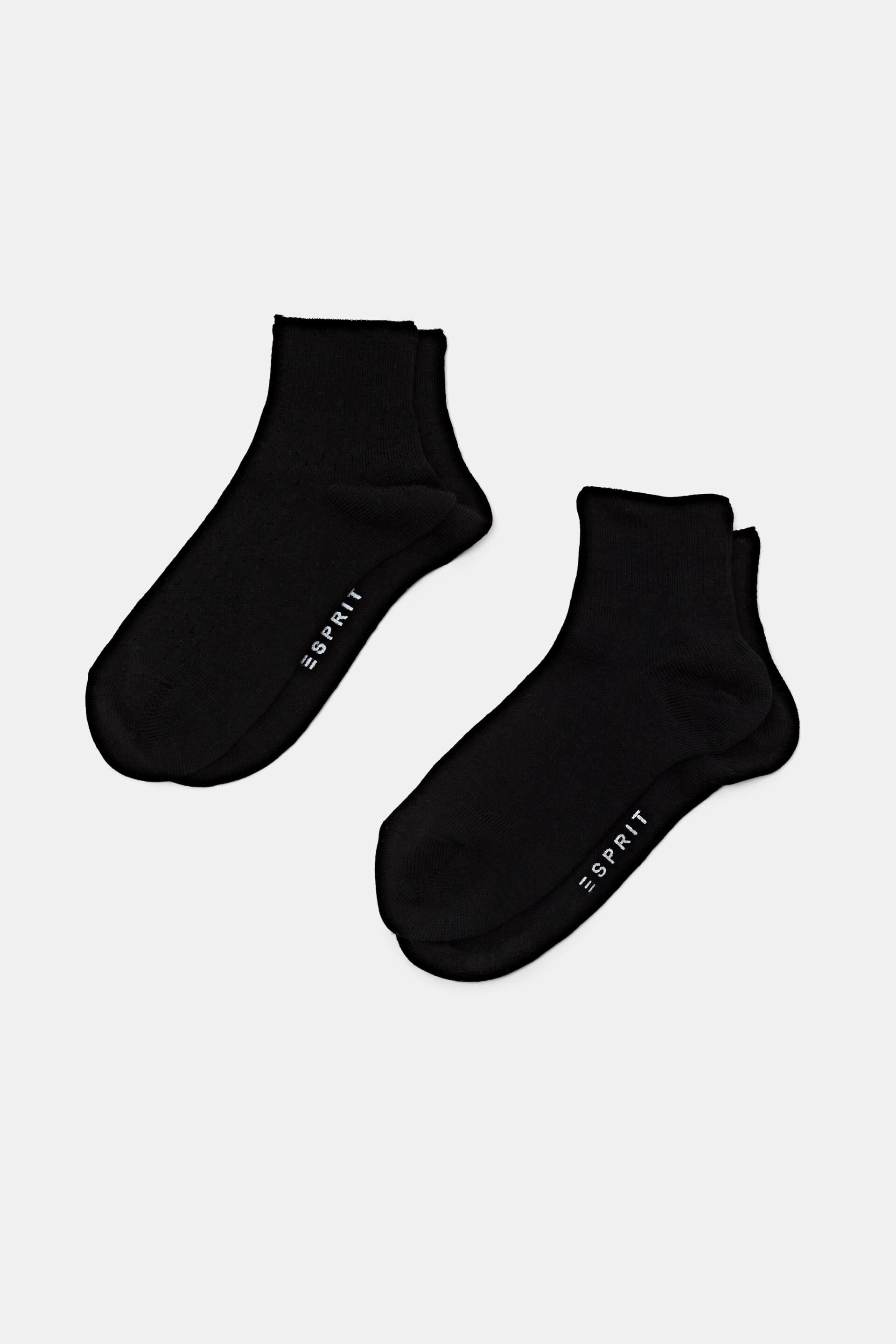 Esprit Online Store 2er-Pack Socken mit Lochmuster, Wollmischung