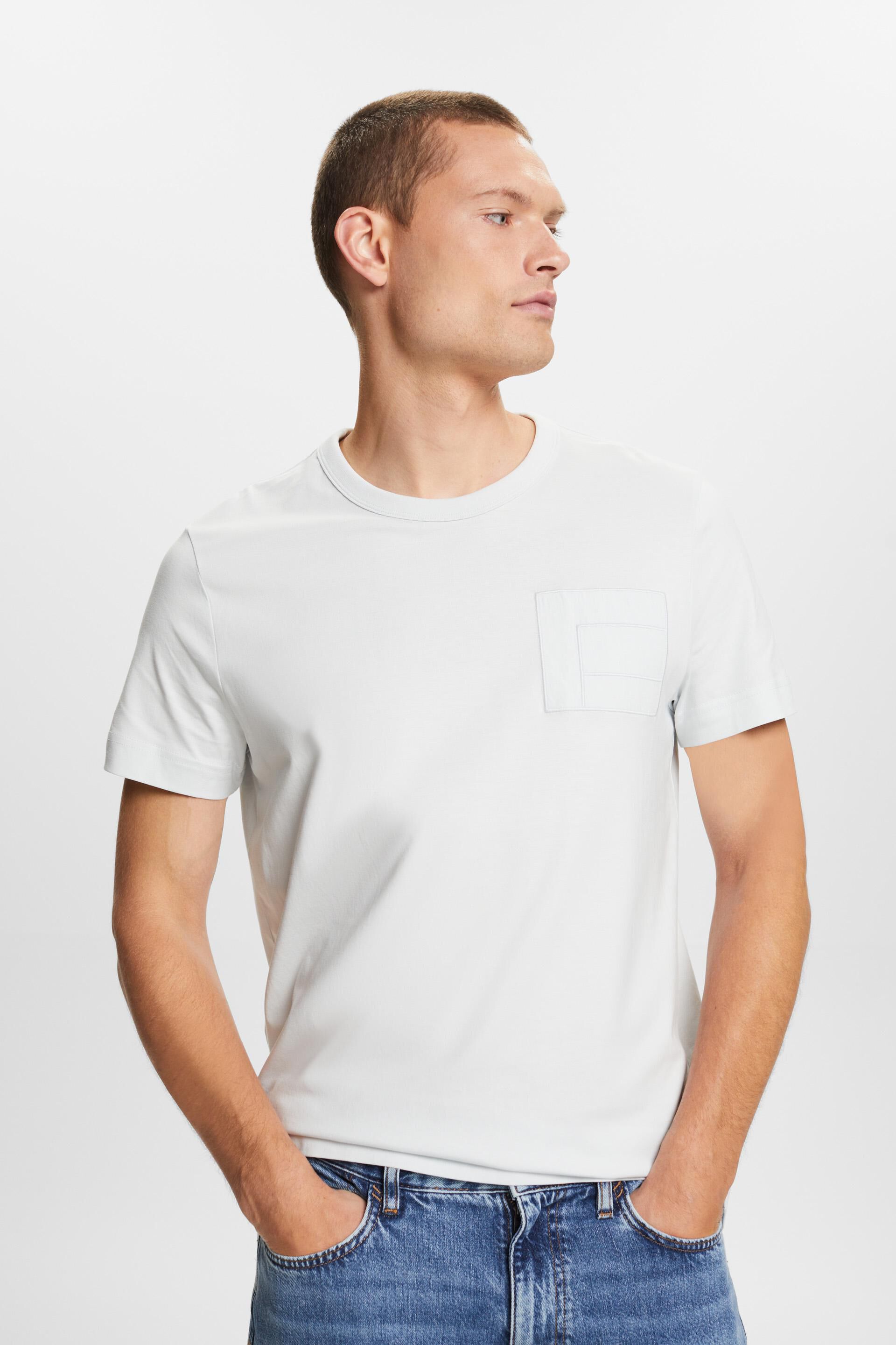 Esprit Bikini Jersey-T-Shirt mit Stickerei, 100 % Baumwolle