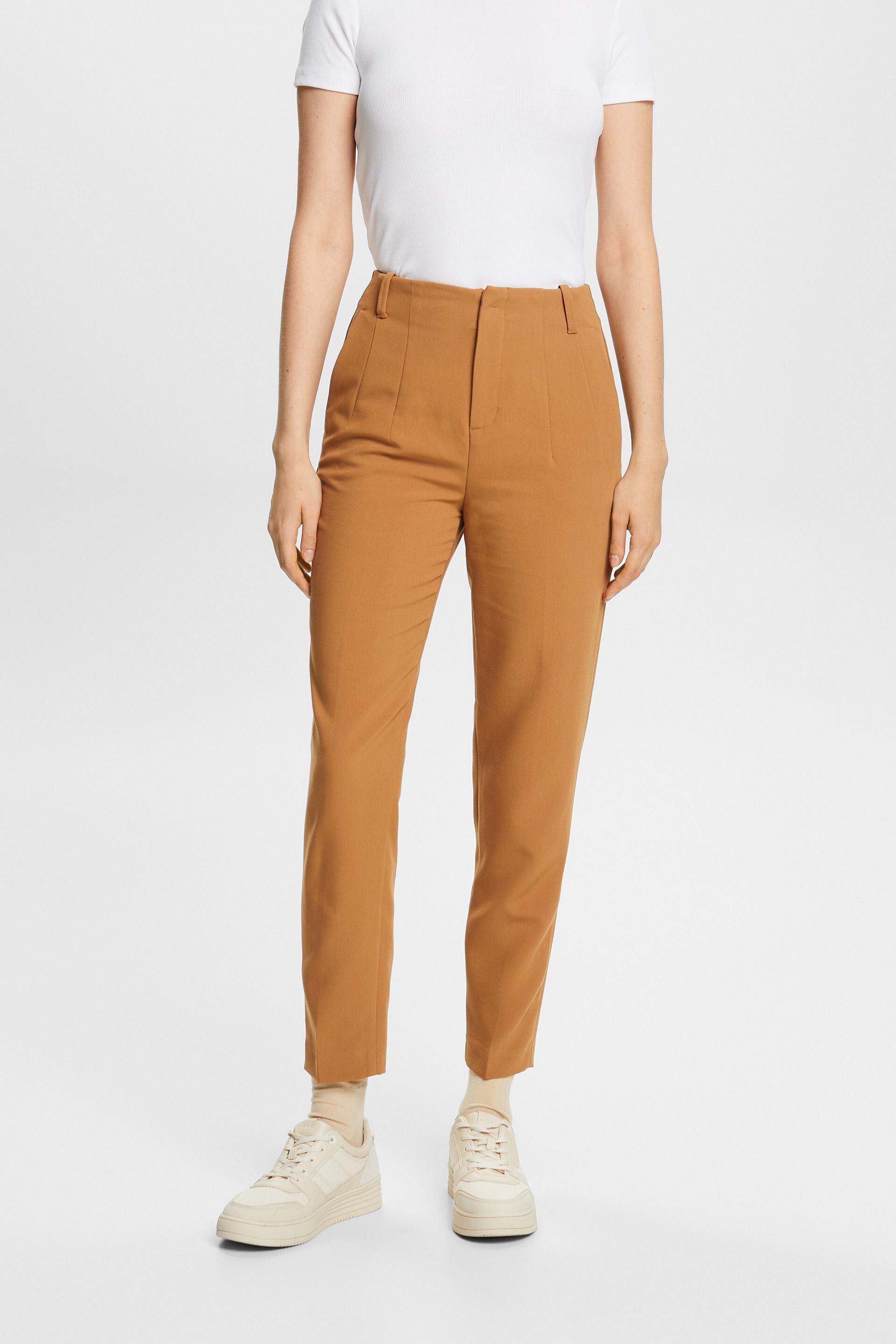 Esprit chino High waisted darts with