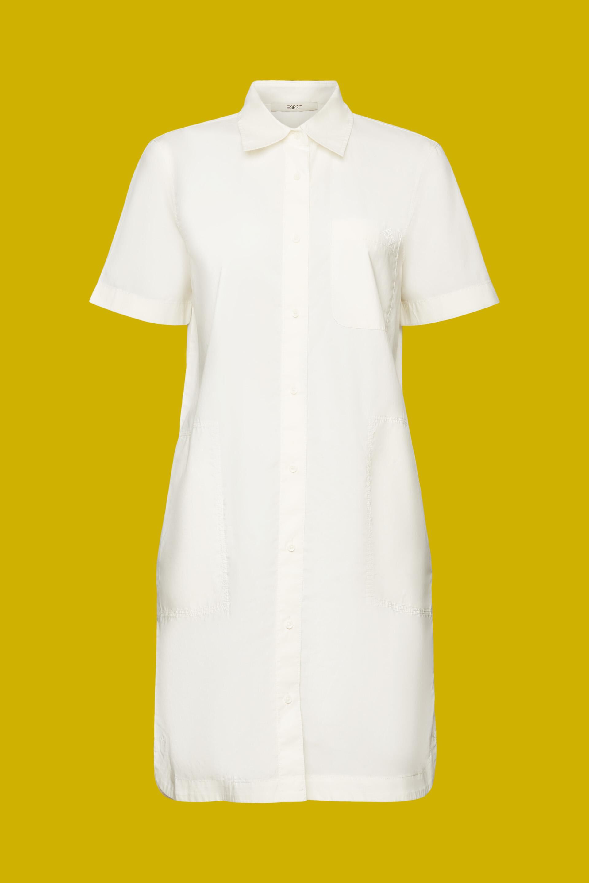 Esprit Damen Mini-Hemdkleid, 100 Baumwolle 