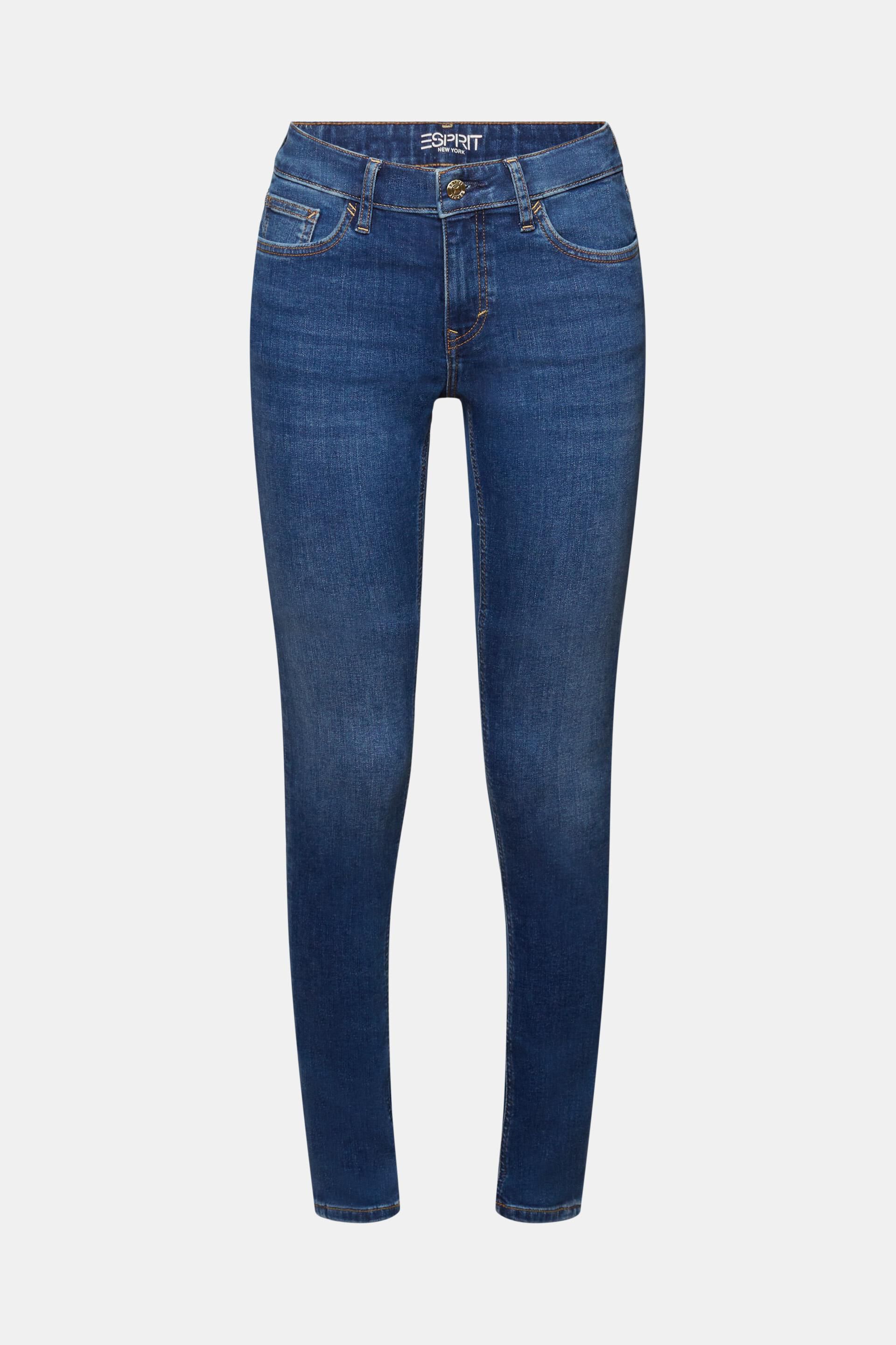 Esprit Damen Skinny-Jeans mit mittelhohem Bund