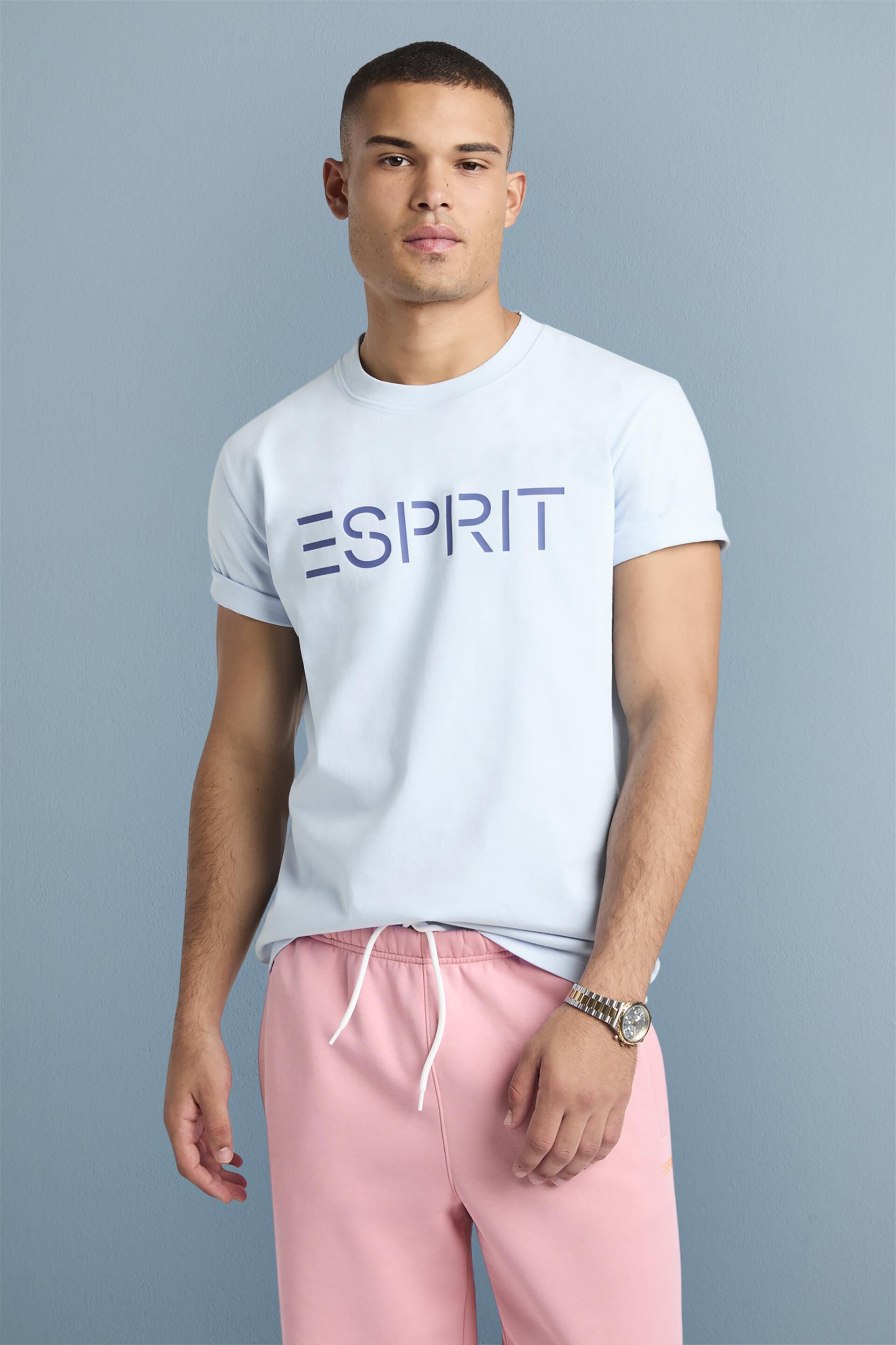 Esprit Logo aus mit Jersey-Baumwolle T-Shirt