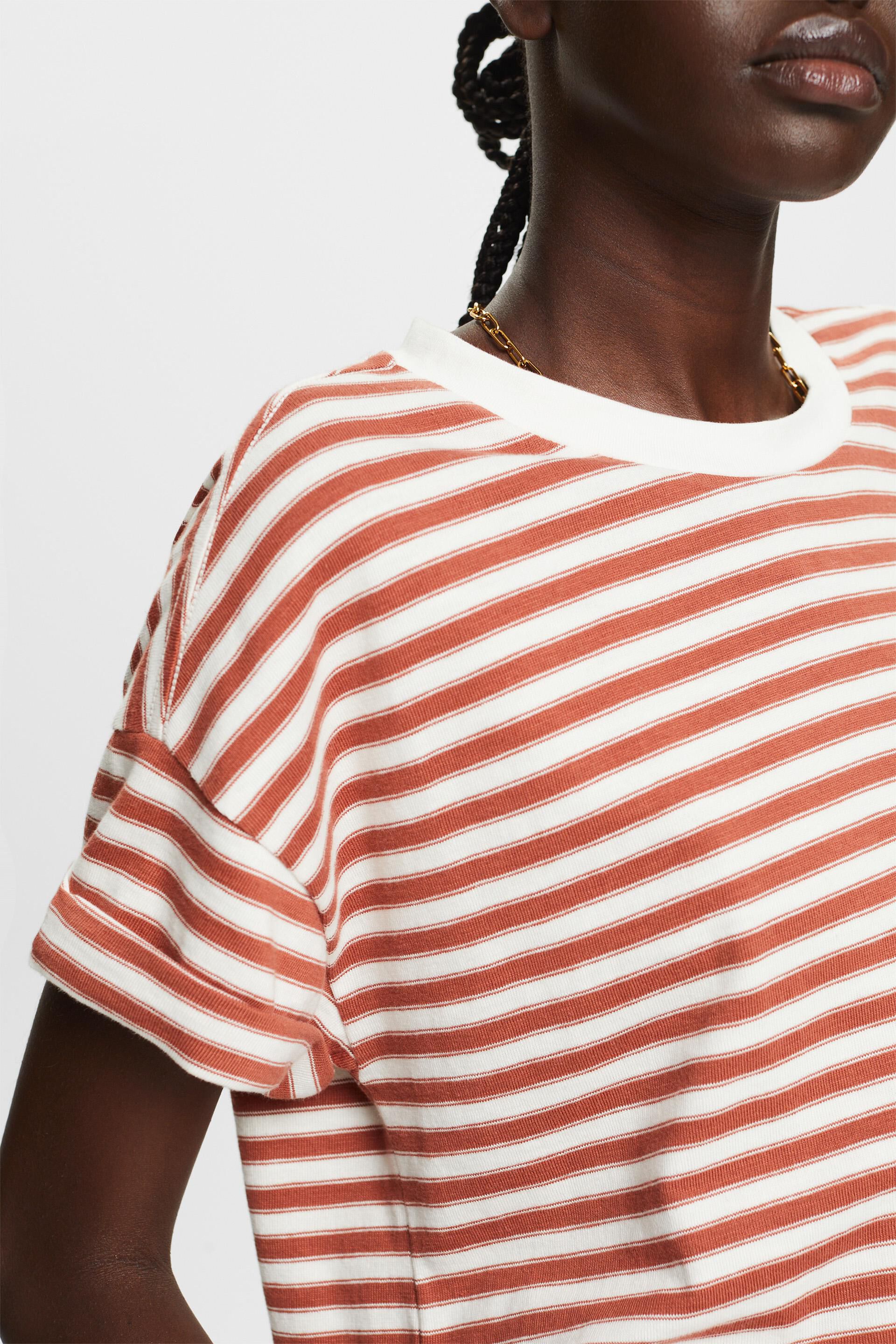 Esprit Baumwolle T-Shirt, % Gestreiftes 100