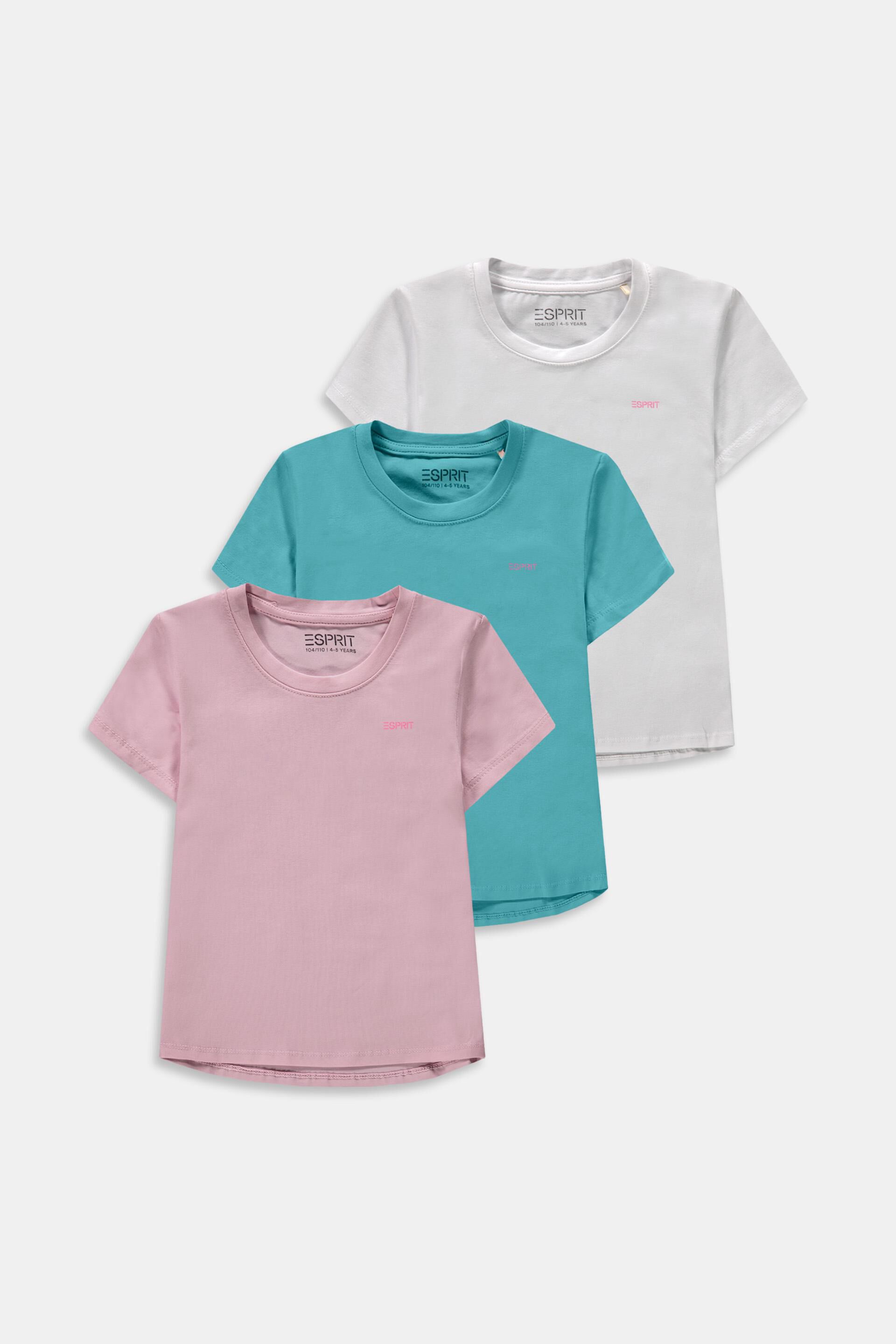 Esprit Outlet 3er-Pack T-Shirts mit kleinem Logo-Print