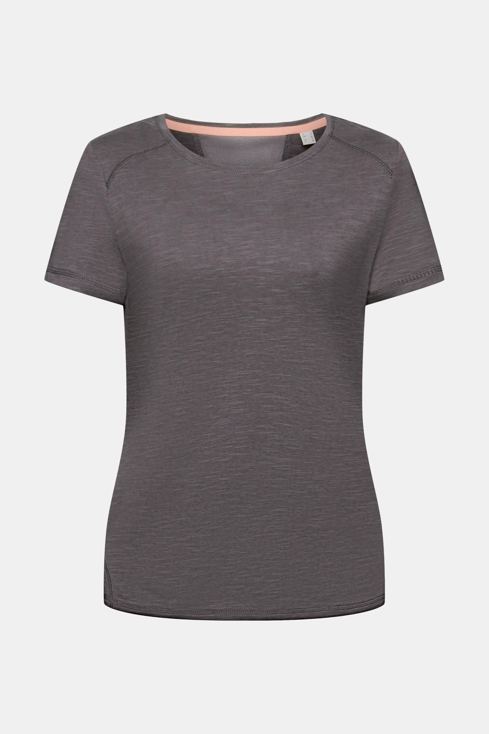 Online Shop Esprit Recyceltes Active-T-Shirt Mesh-Einsätzen mit