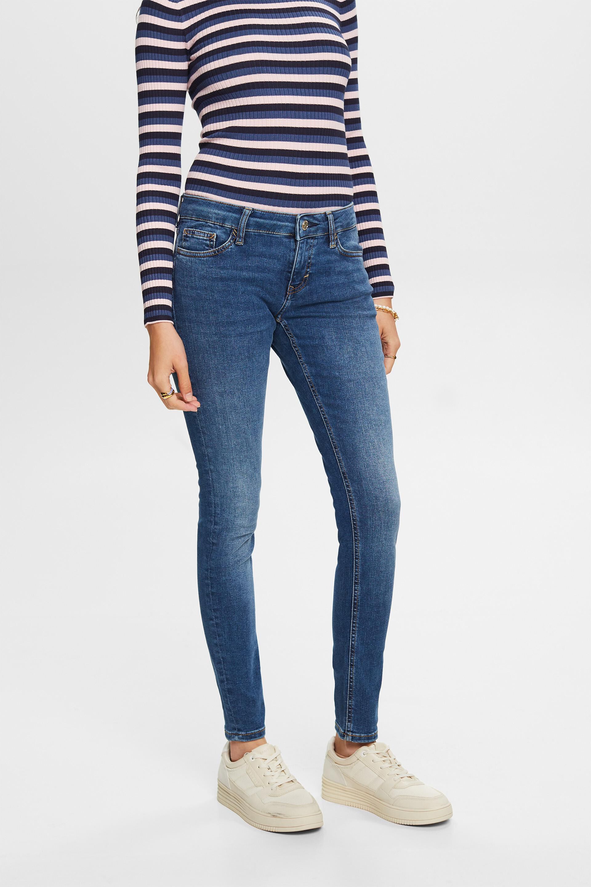 Esprit skinny Recycled: low-rise jeans