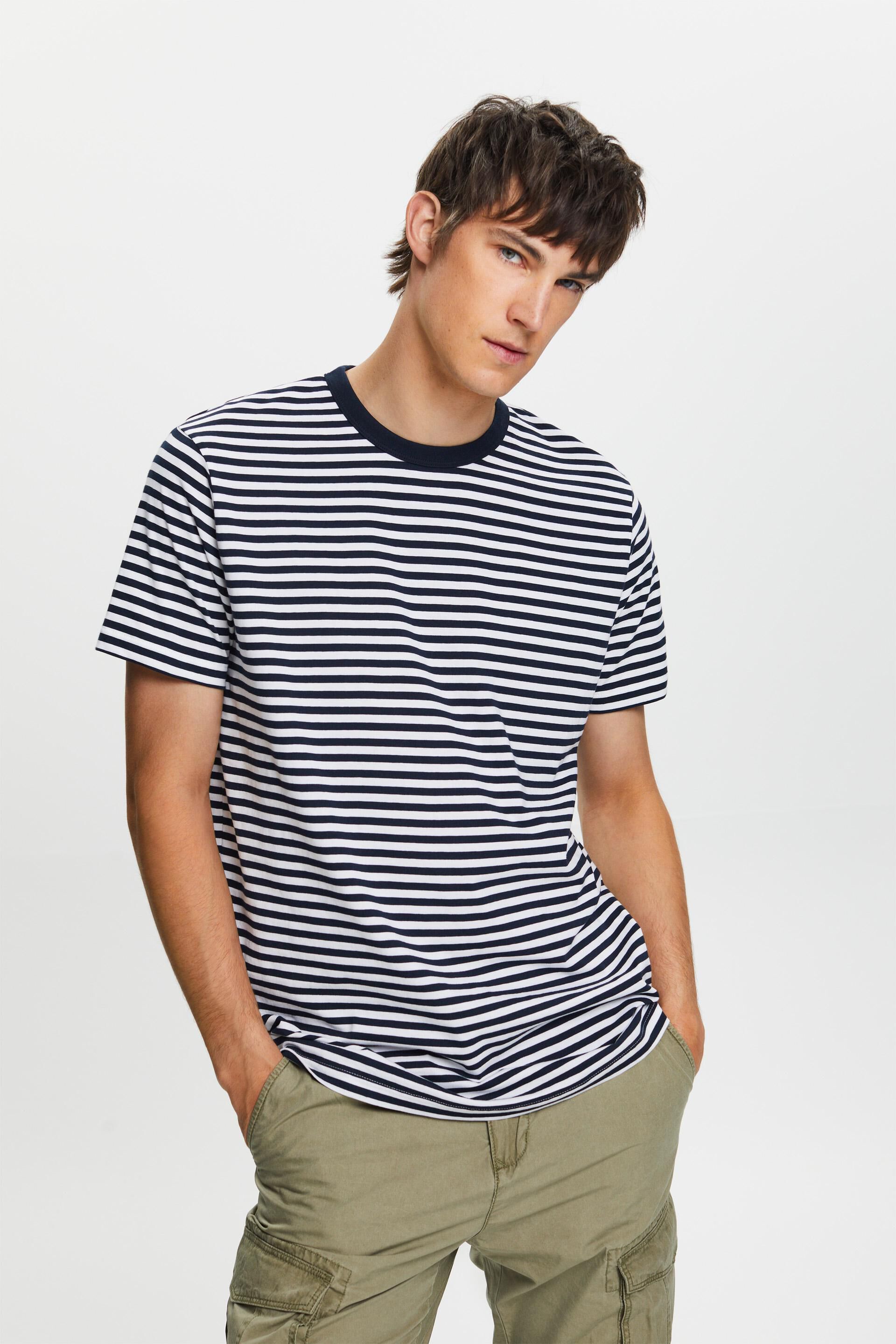 Esprit 100% T-shirt, cotton jersey Striped