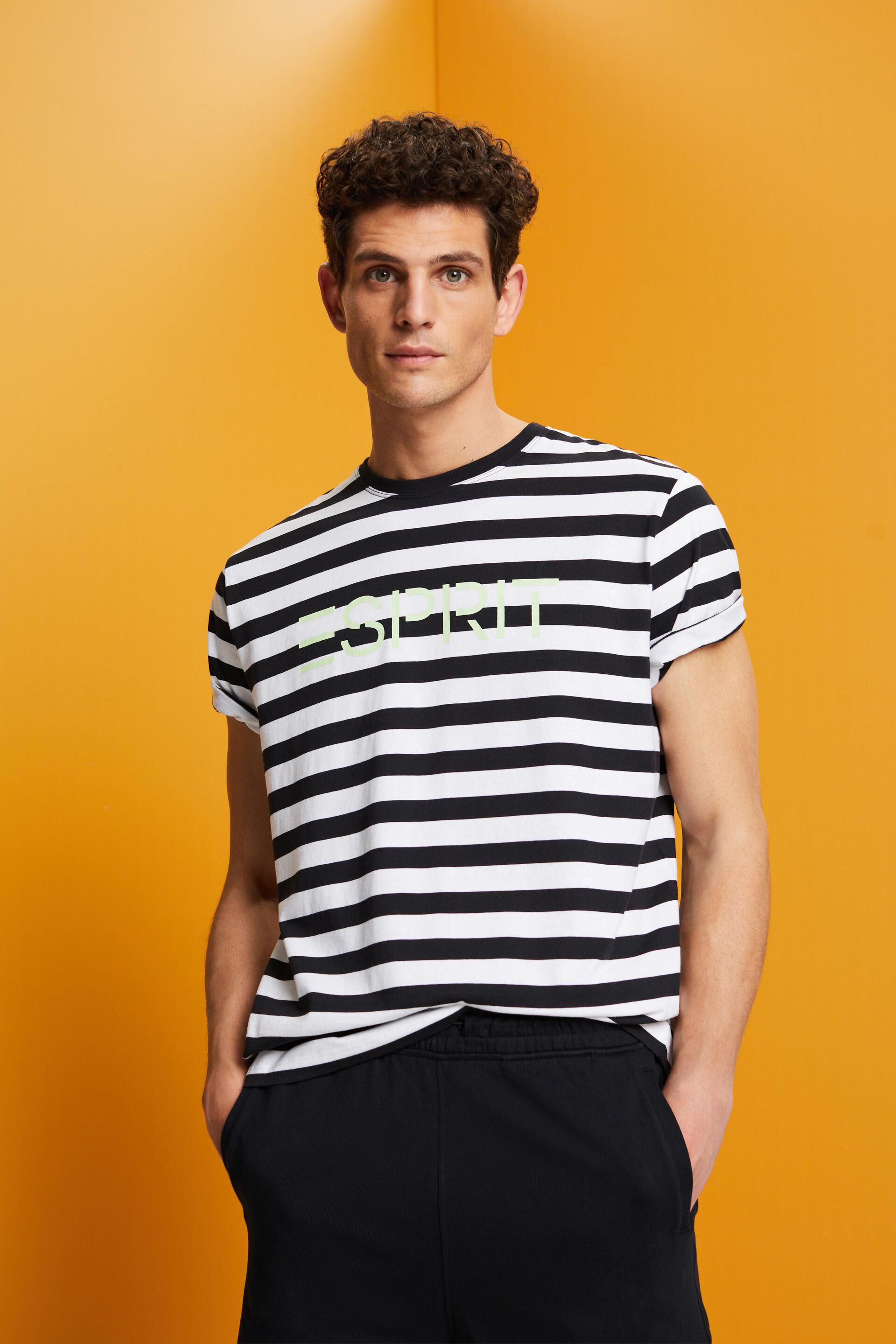 Esprit Bikini Sustainable cotton striped T-shirt