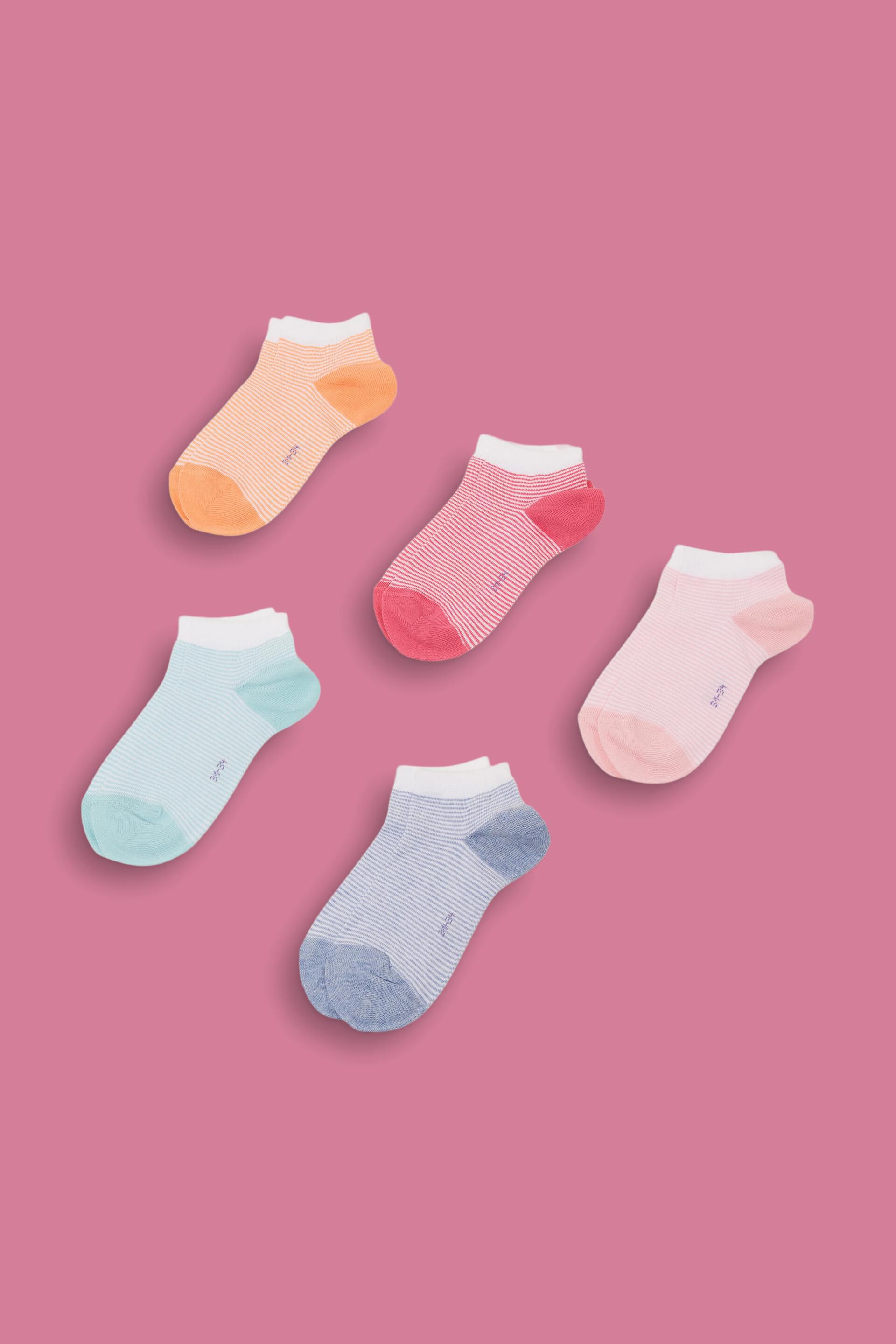 Edc By Esprit 5-pack of striped trainer socks