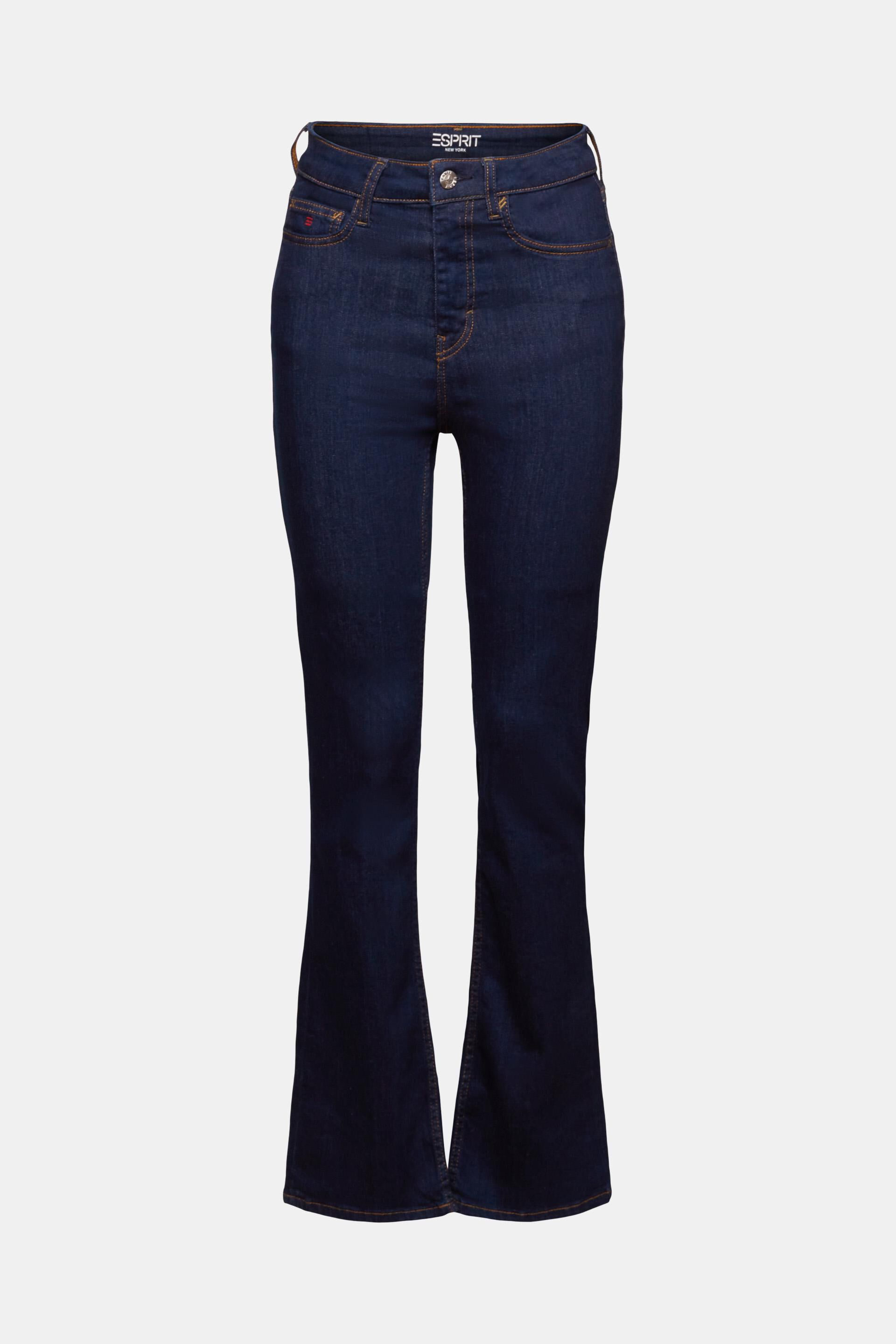 Esprit Damen Hochwertige Bootcut-Jeans mit Bund hohem