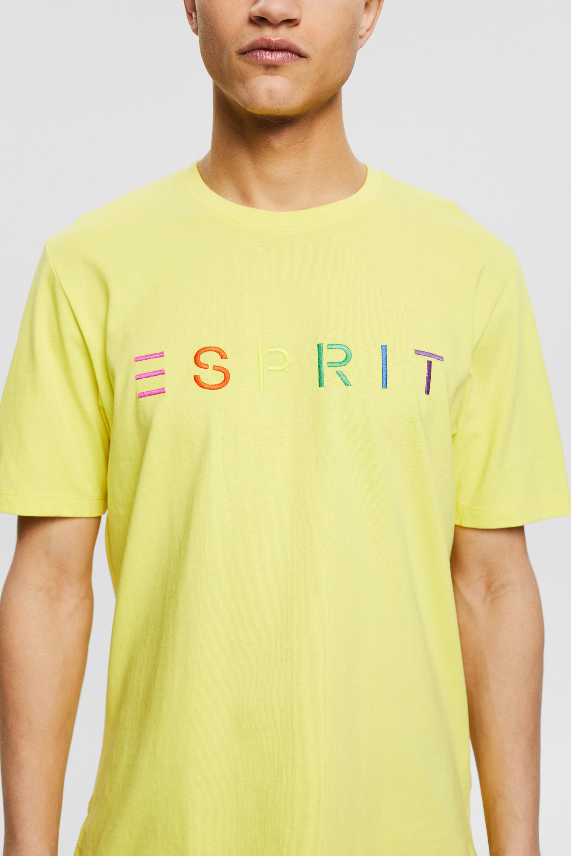 Esprit gesticktem mit Jersey-T-Shirt Logo