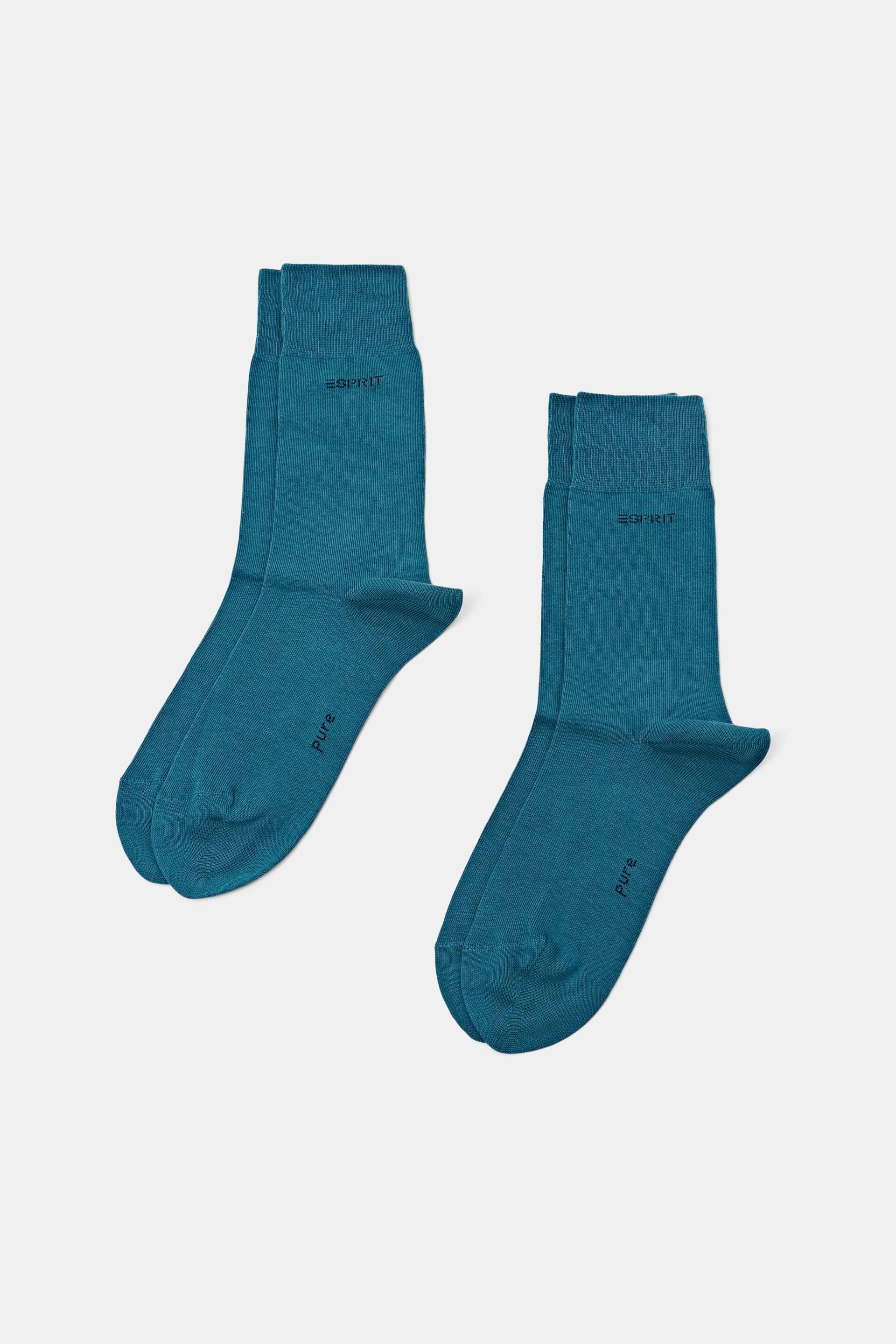 Esprit Mode Doppelpack Socken aus gemischter Bio-Baumwolle