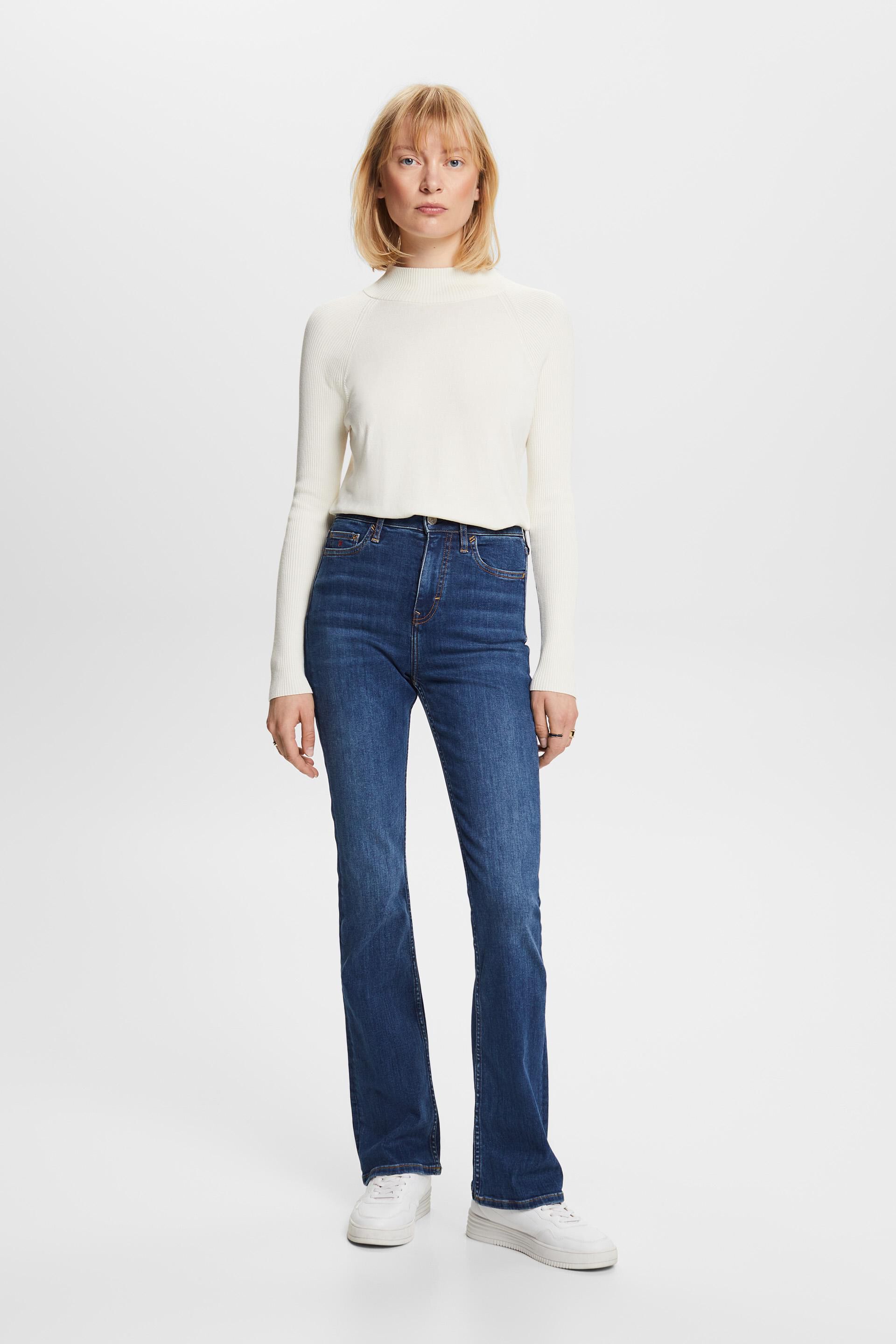 Esprit Bootcut-Jeans mit Hochwertige Bund hohem