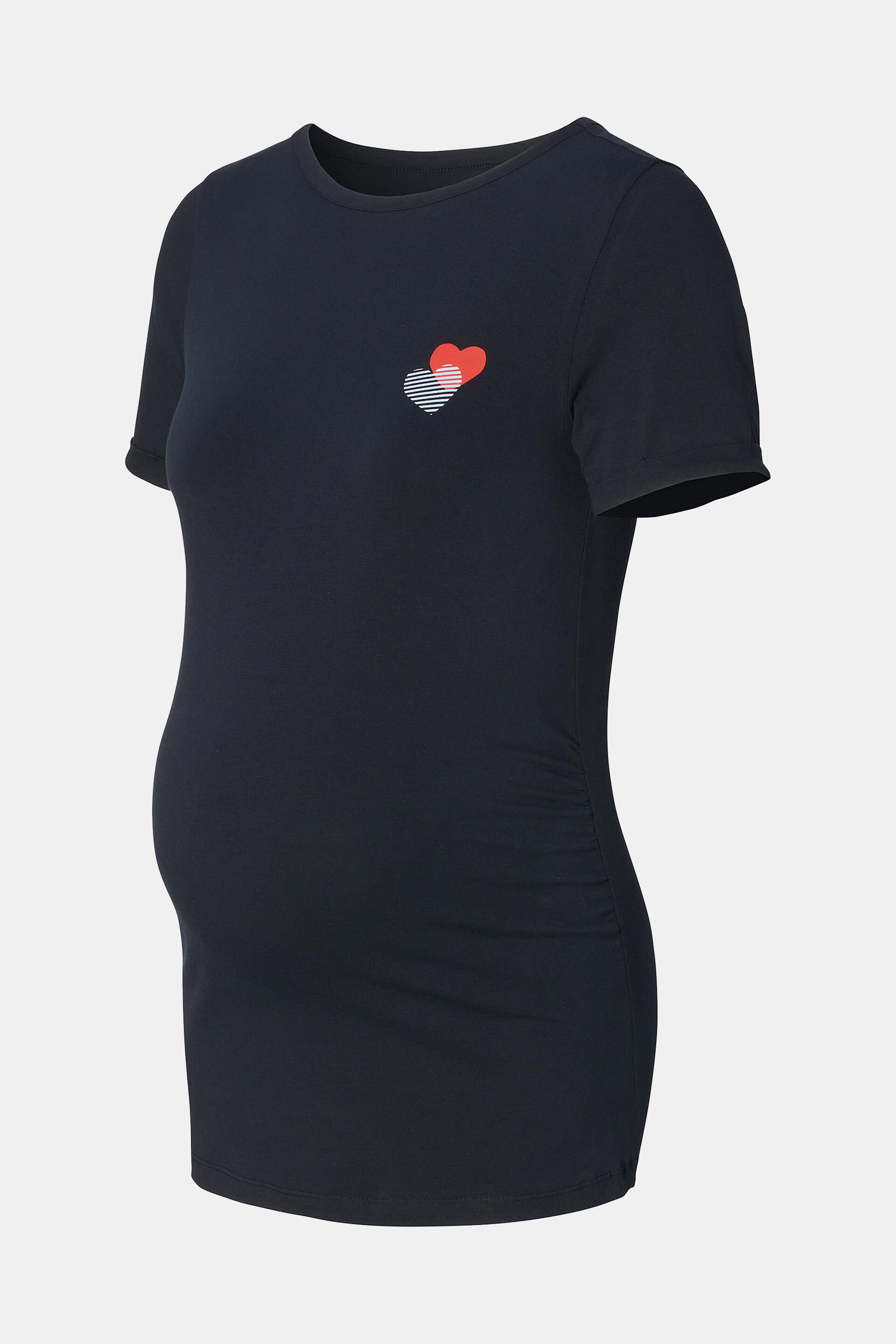 Esprit T-Shirt Herzdruck auf Brust mit der