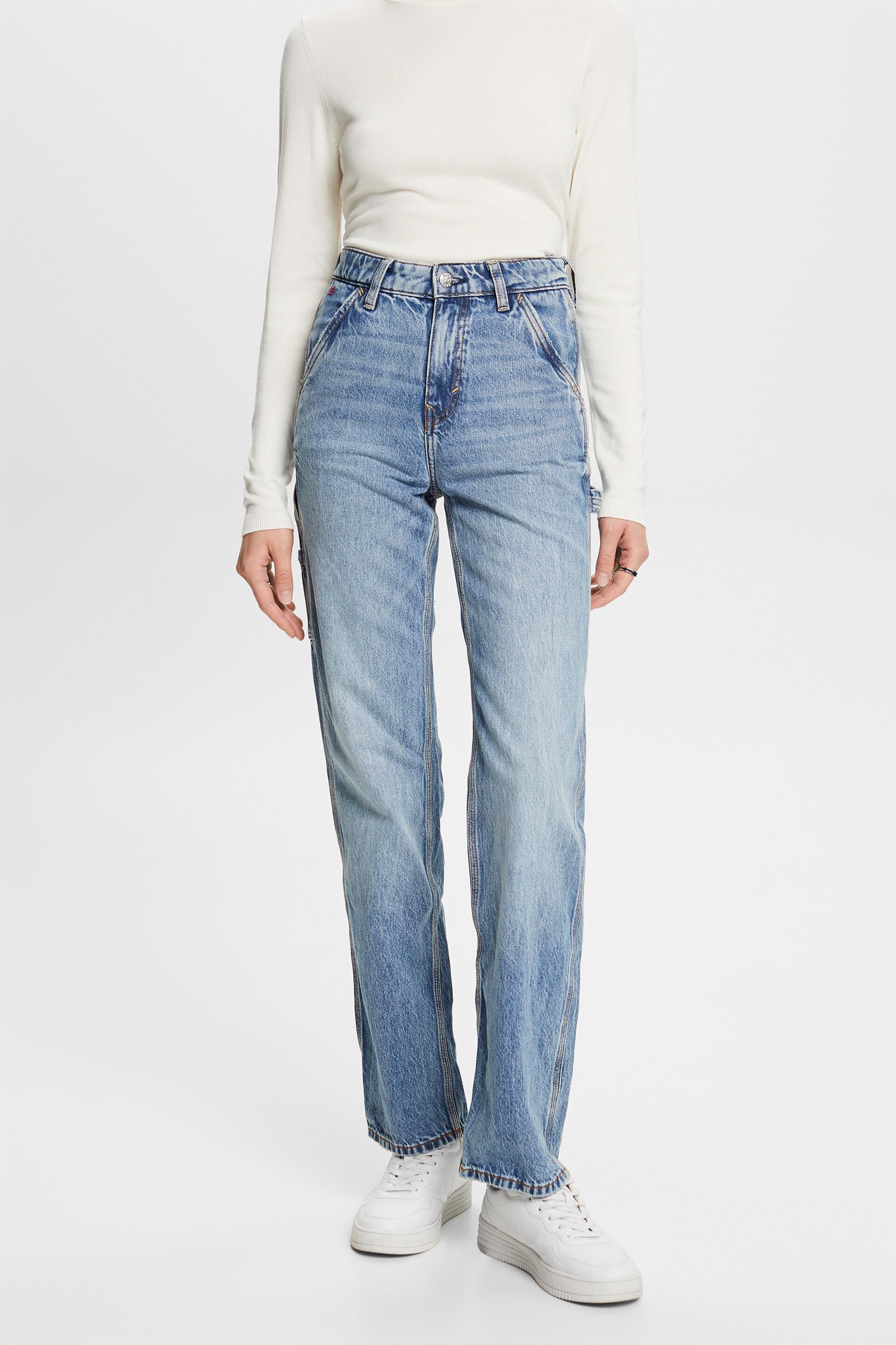 Esprit Damen Recycled: carpenter straight fit jeans