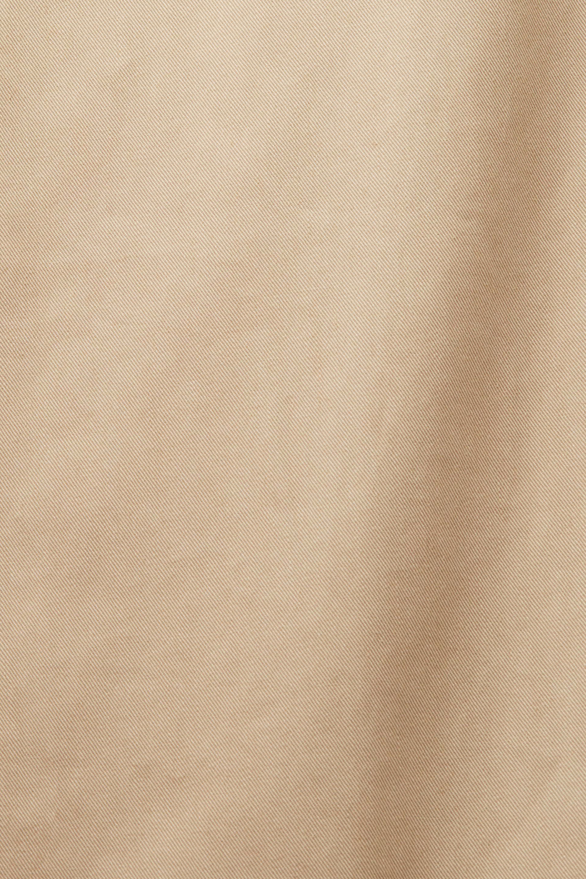 Esprit mit 100 Chinohose Bindegürtel, festem Baumwolle %