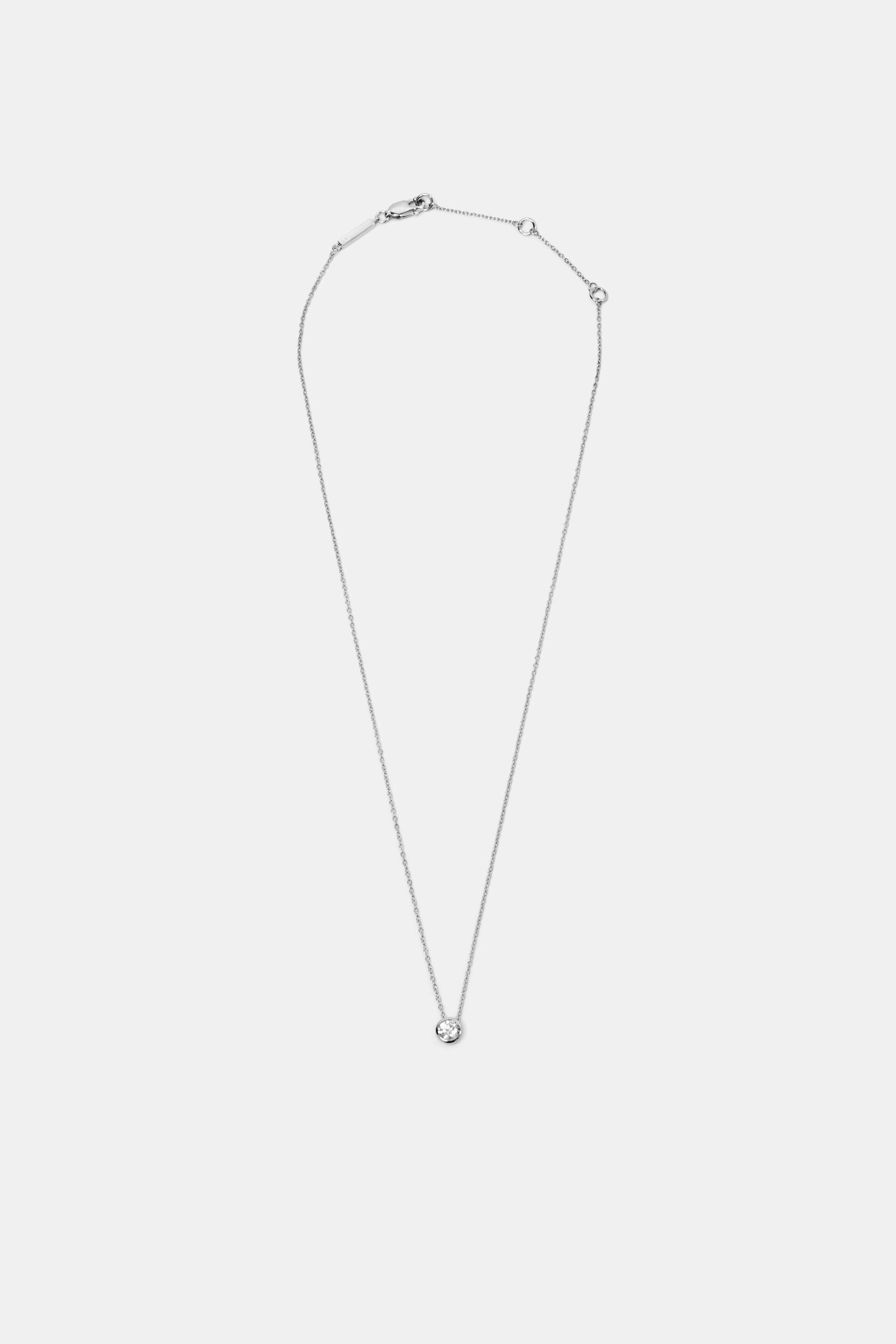 Esprit with silver Necklace sterling zirconia,