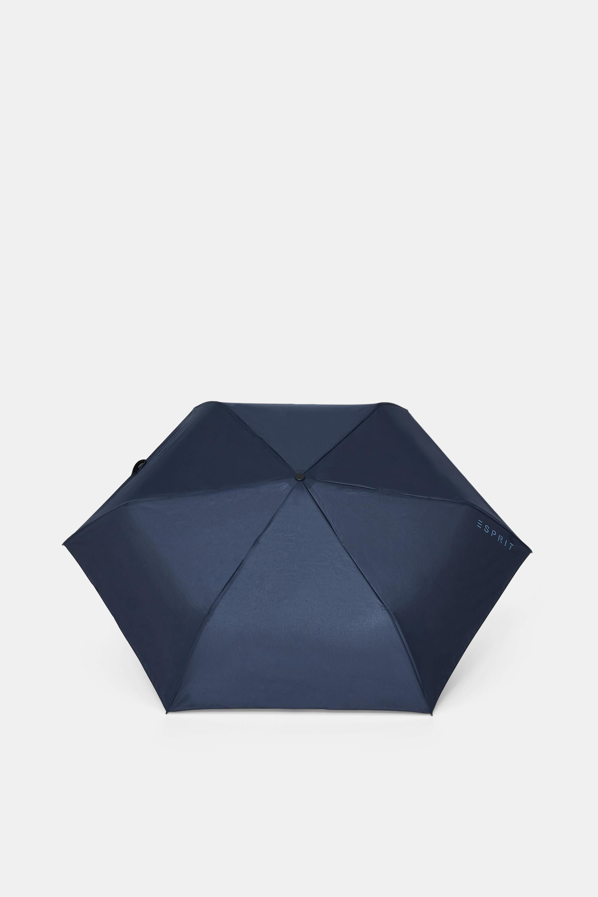 Esprit Online Store Easymatic slimline pocket blue umbrella in