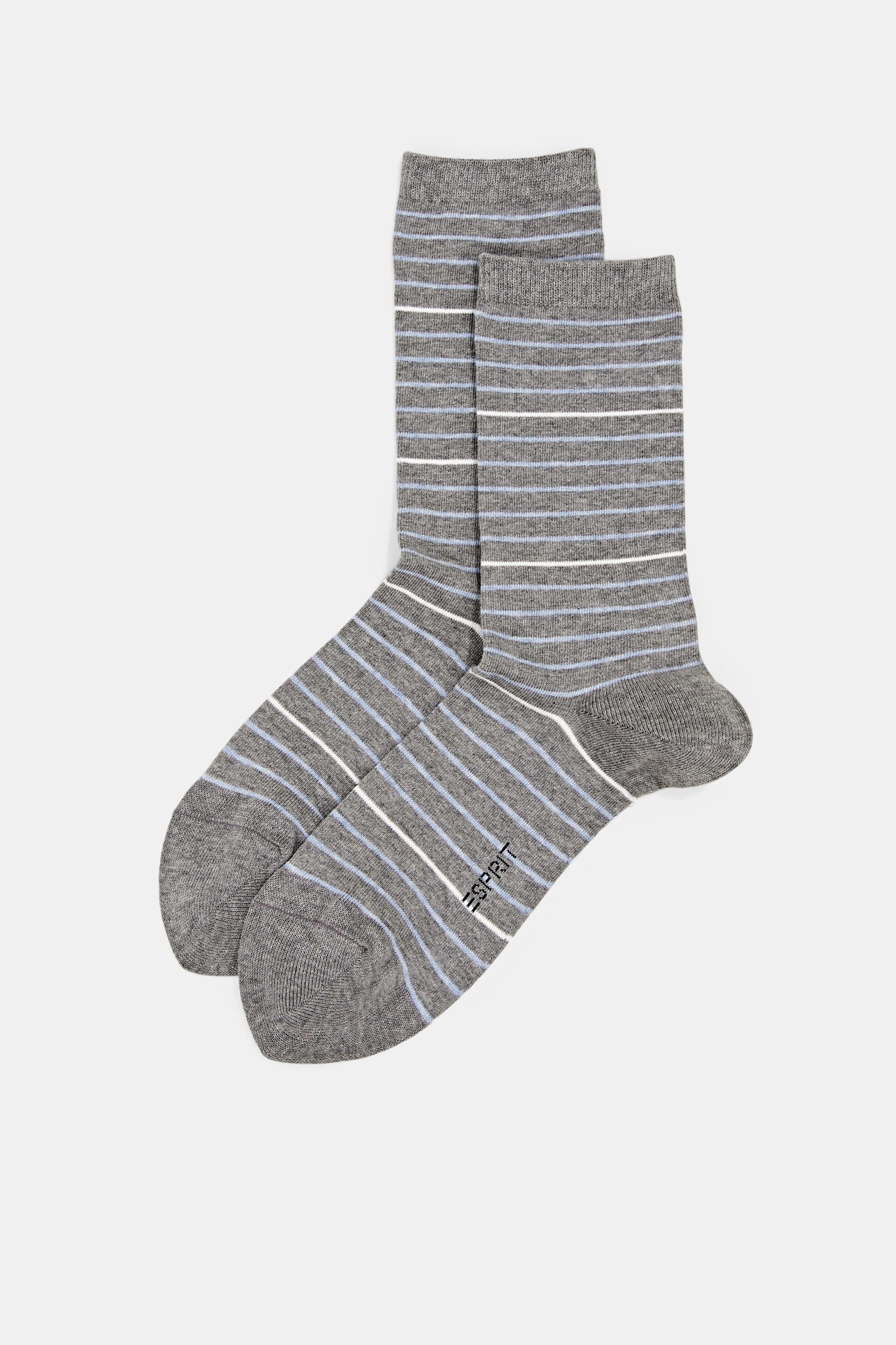 Esprit Online Store 2er-Pack gestreifte Socken aus Bio-Baumwolle