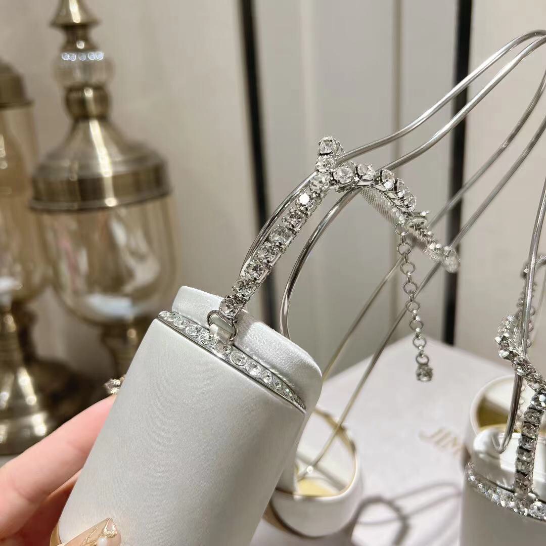 Jimmy Choo Alia Suede crystal high heels