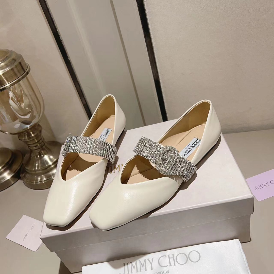 jimmy Choo Krista Leather Crystal decoration