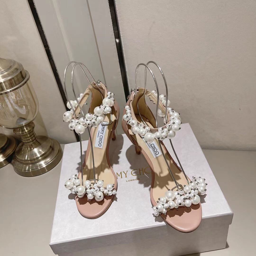 Jimmy Choo Alia Suede crystal high heels