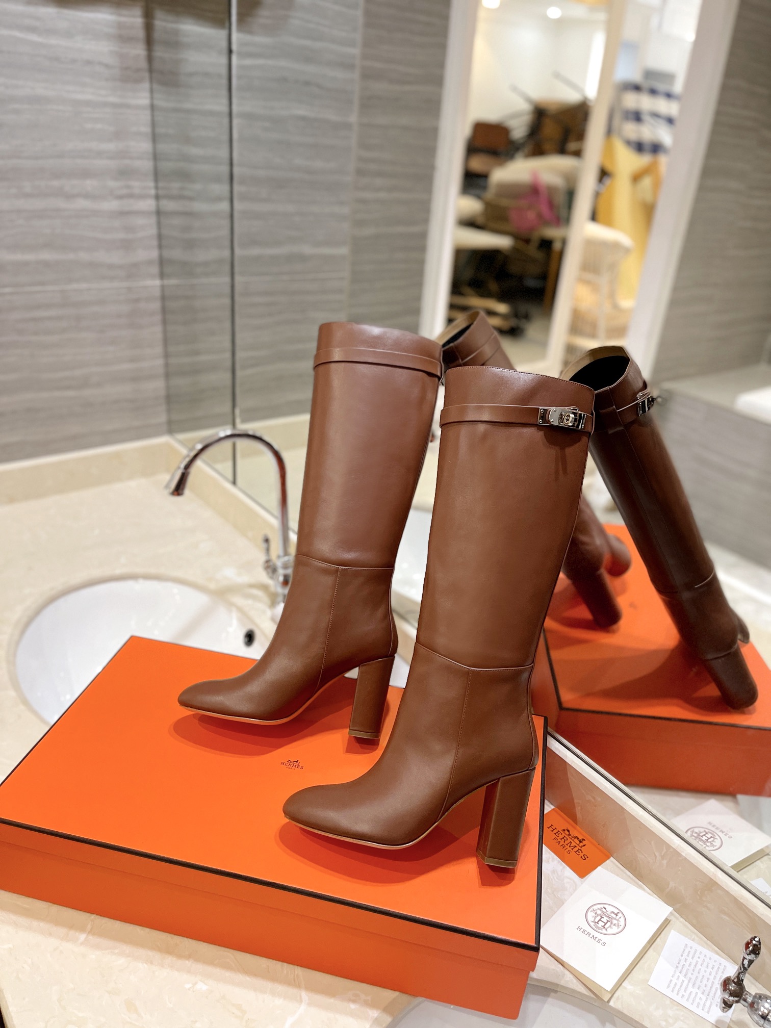 Hermes Kelly  boots