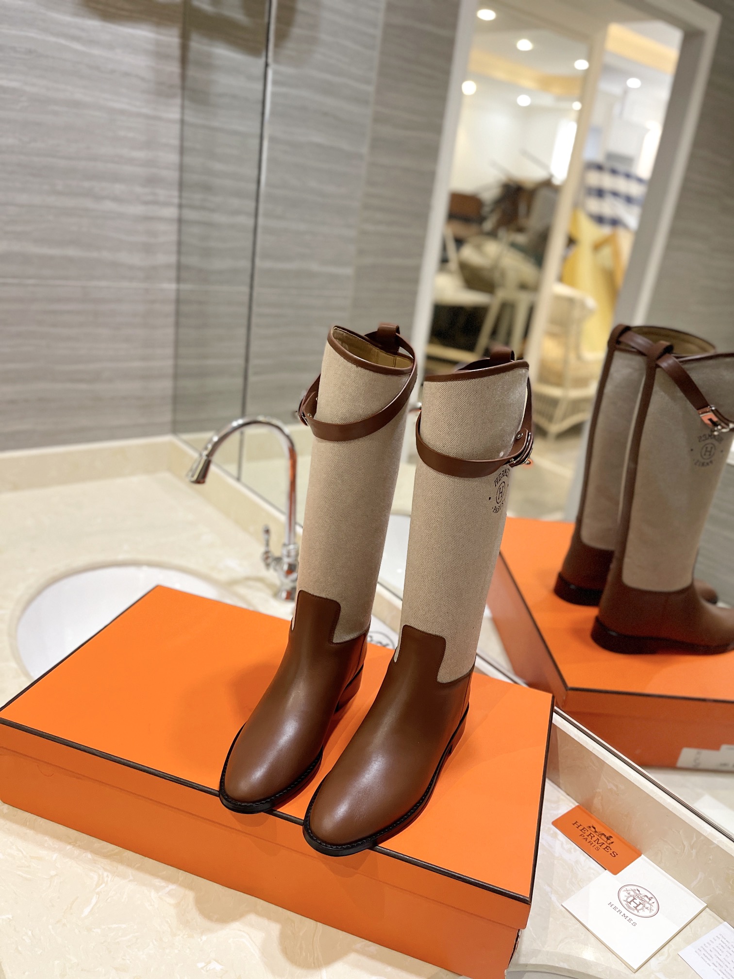 Hermes Kelly boots
