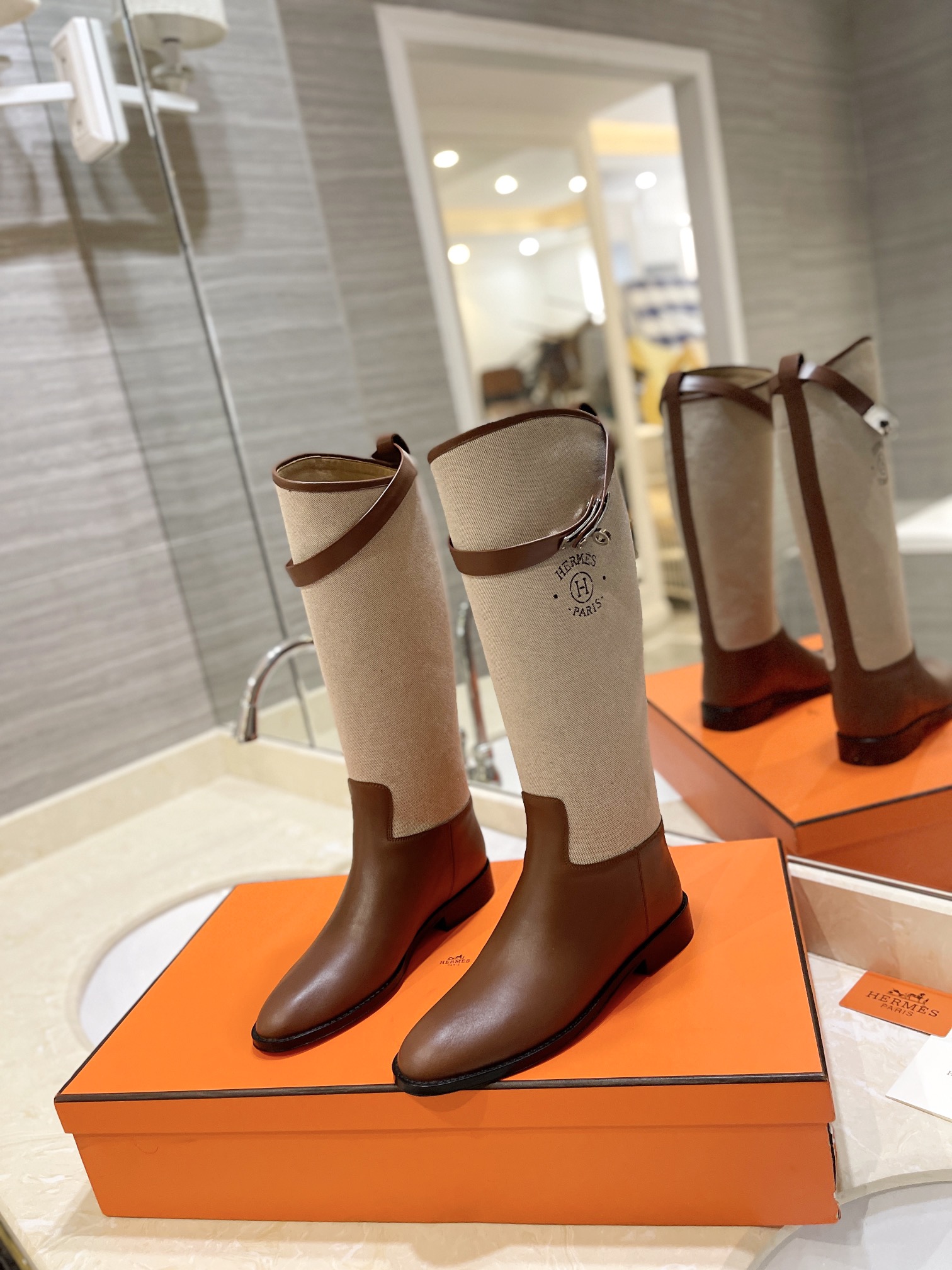Hermes Kelly boots