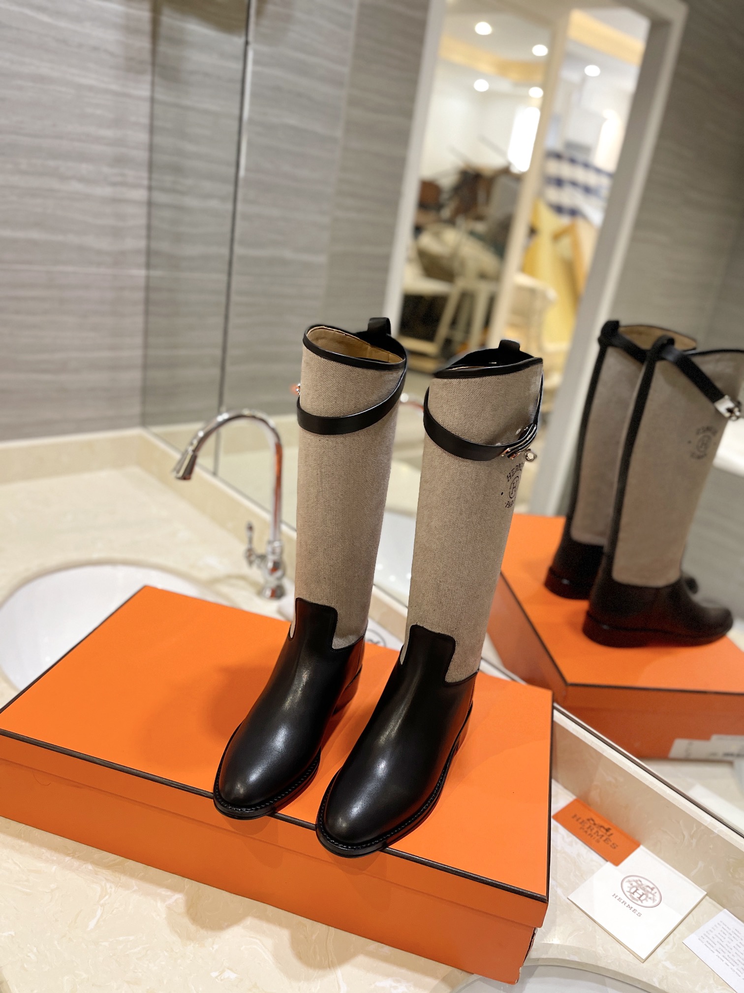 Hermes Kelly boots