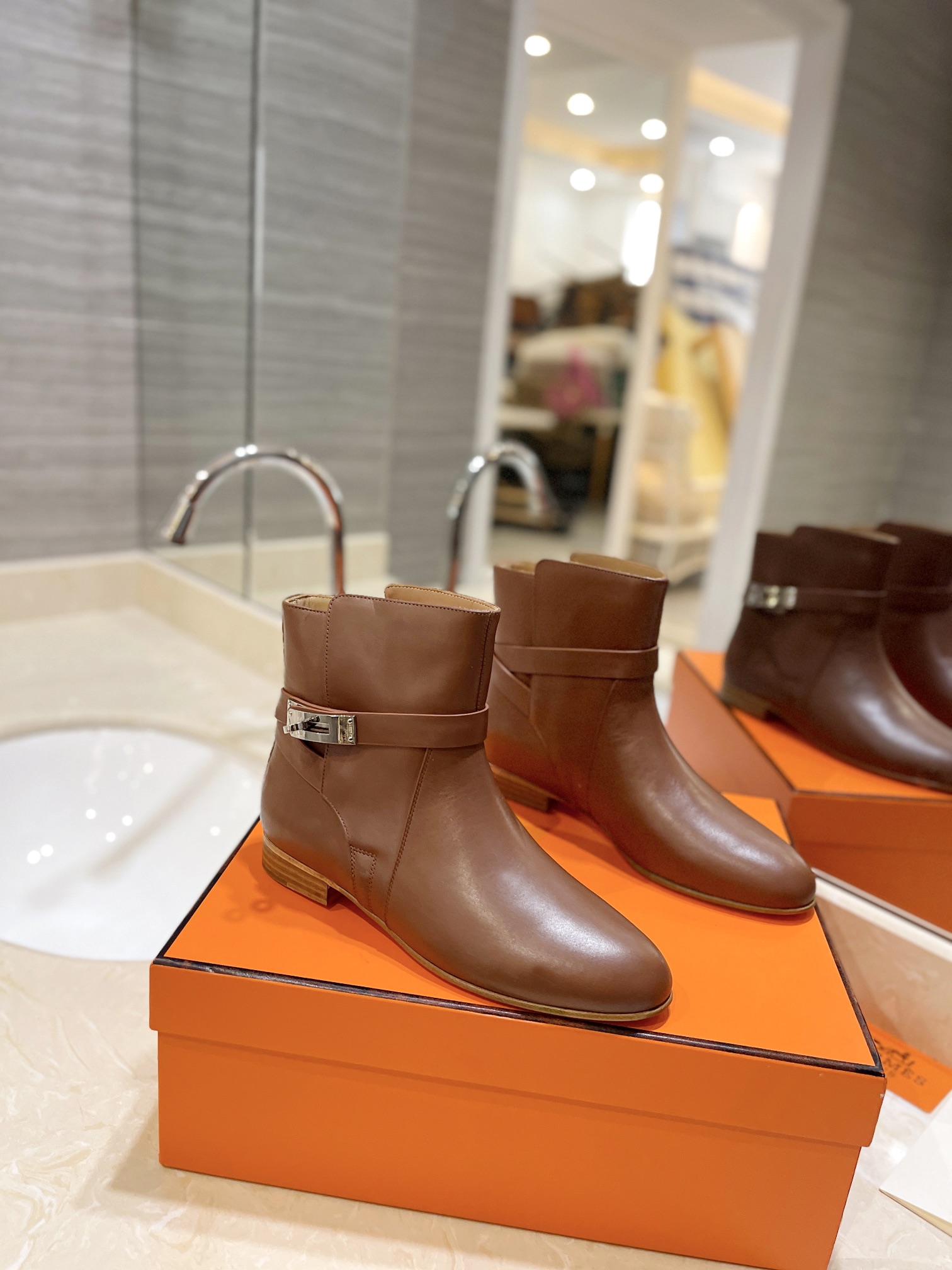 Hermes Kelly boots