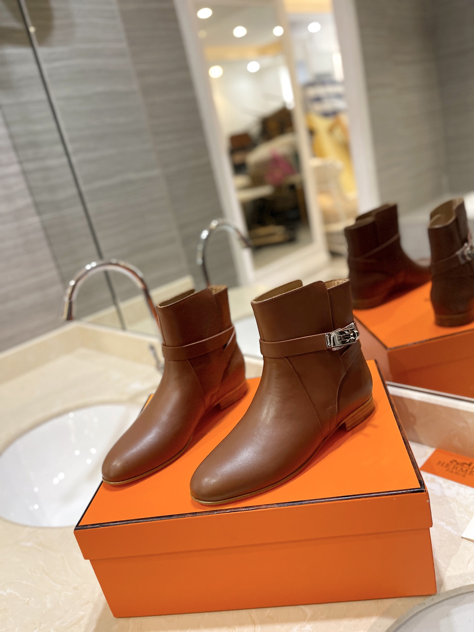 Hermes Kelly boots
