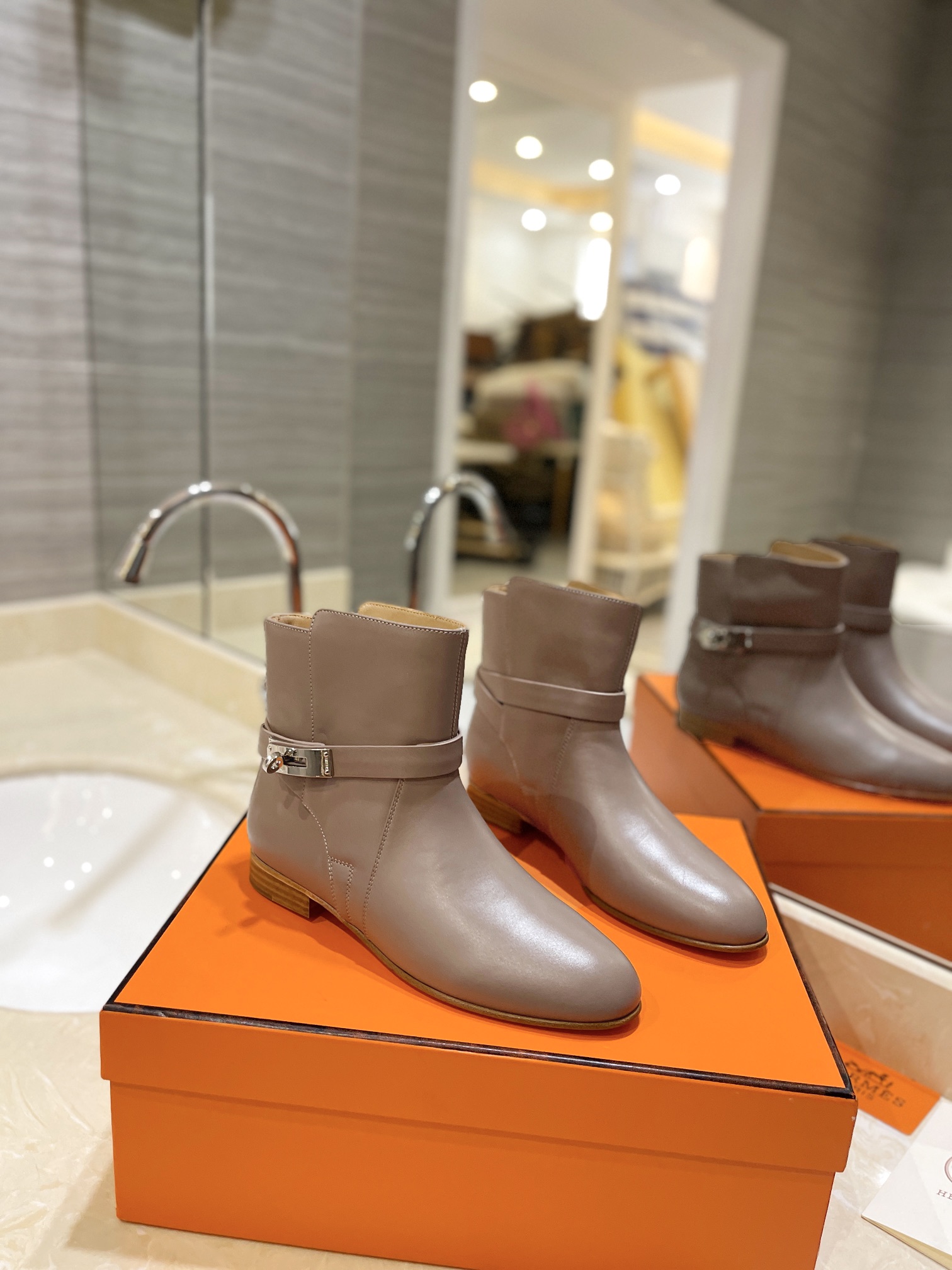 Hermes Kelly boots