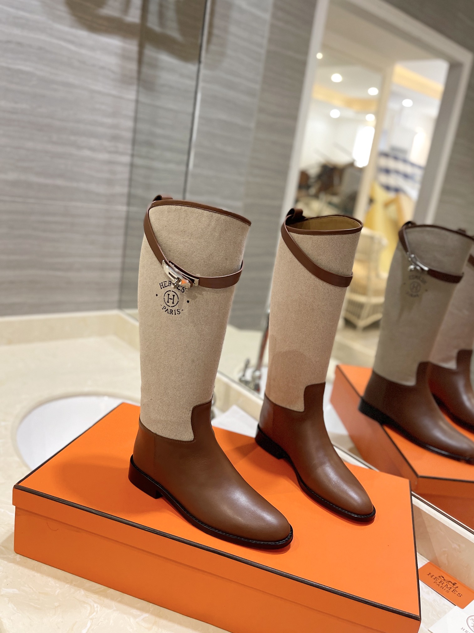 Hermes Kelly boots