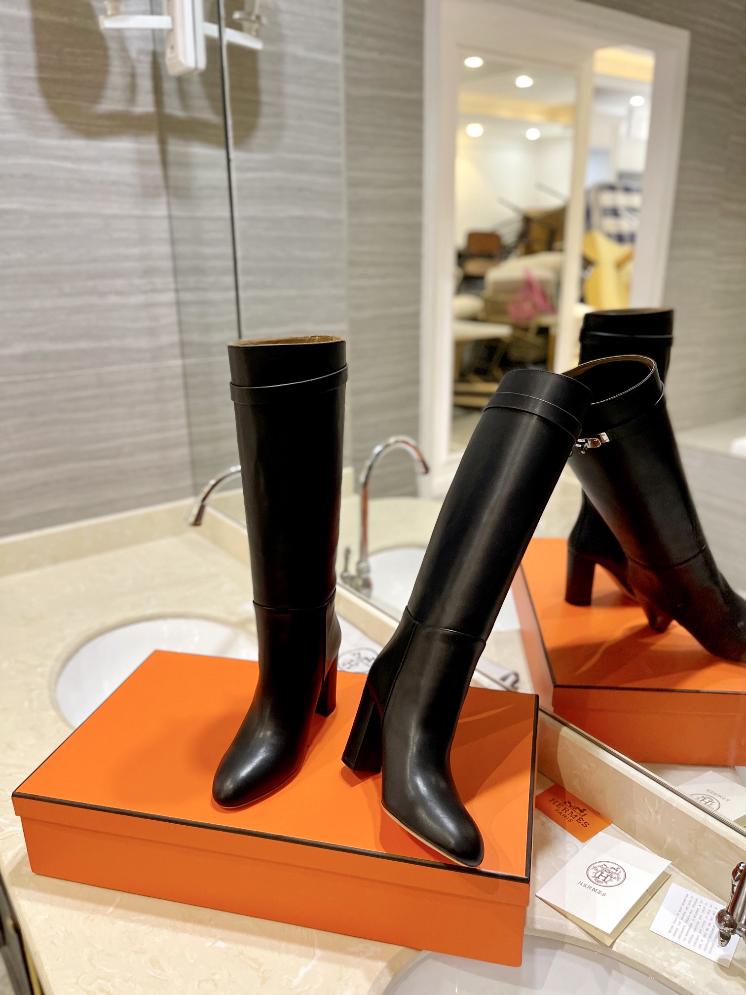 Hermes Kelly  boots