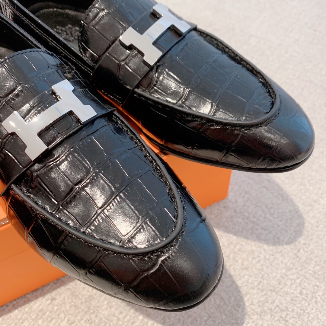 Hermes Lefu shoes