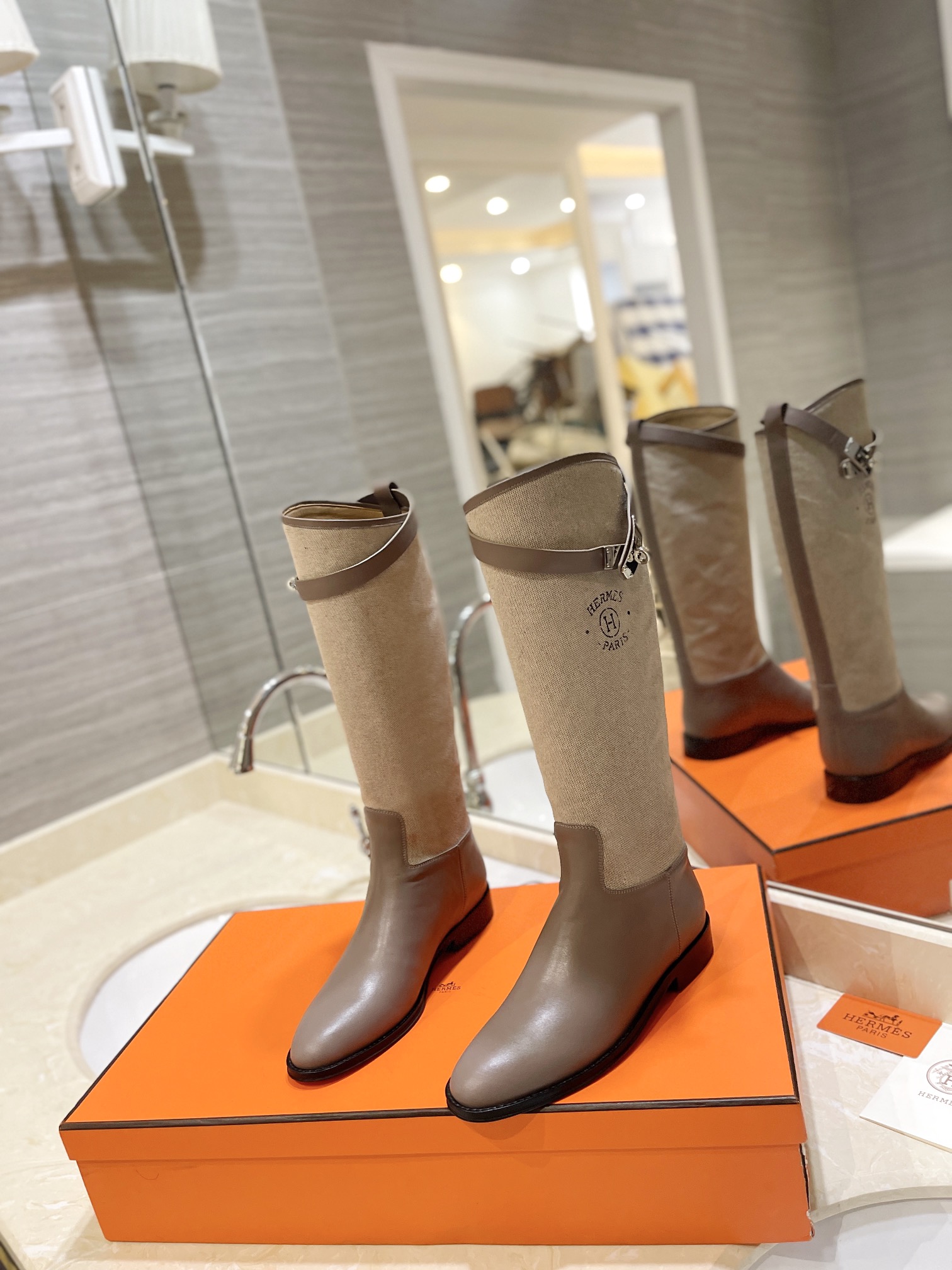 Hermes Kelly boots
