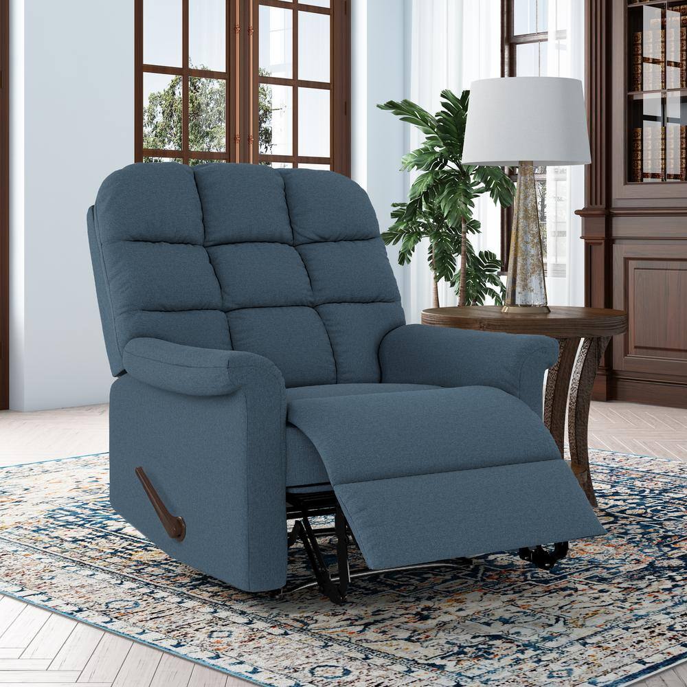 Caribbean Blue Plush LowPile Velour Tufted Back Extra Large Wall