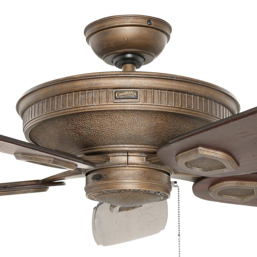 Heritage 60 in. Indoor/Outdoor Aged Bronze Ceiling Fan