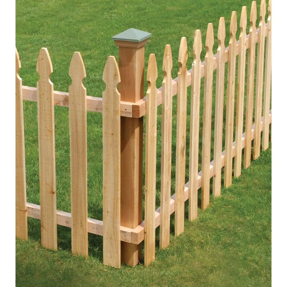 2 in. x 4 in. x 8 ft. Rough Sawn Western Red Cedar Fence Panel Backer ...