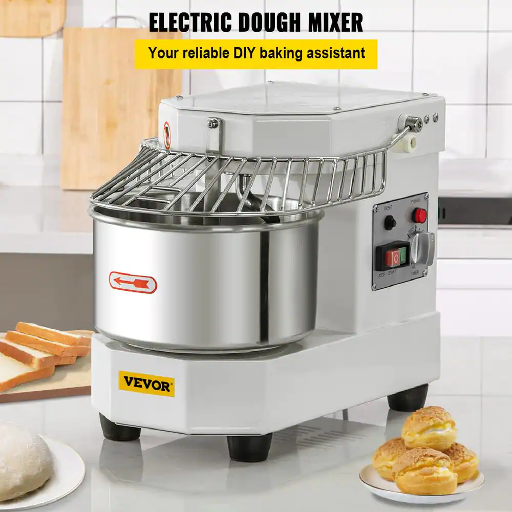 Commercial Food Mixer 35Cups 450W Dual Rotating Dough Kneading Machine