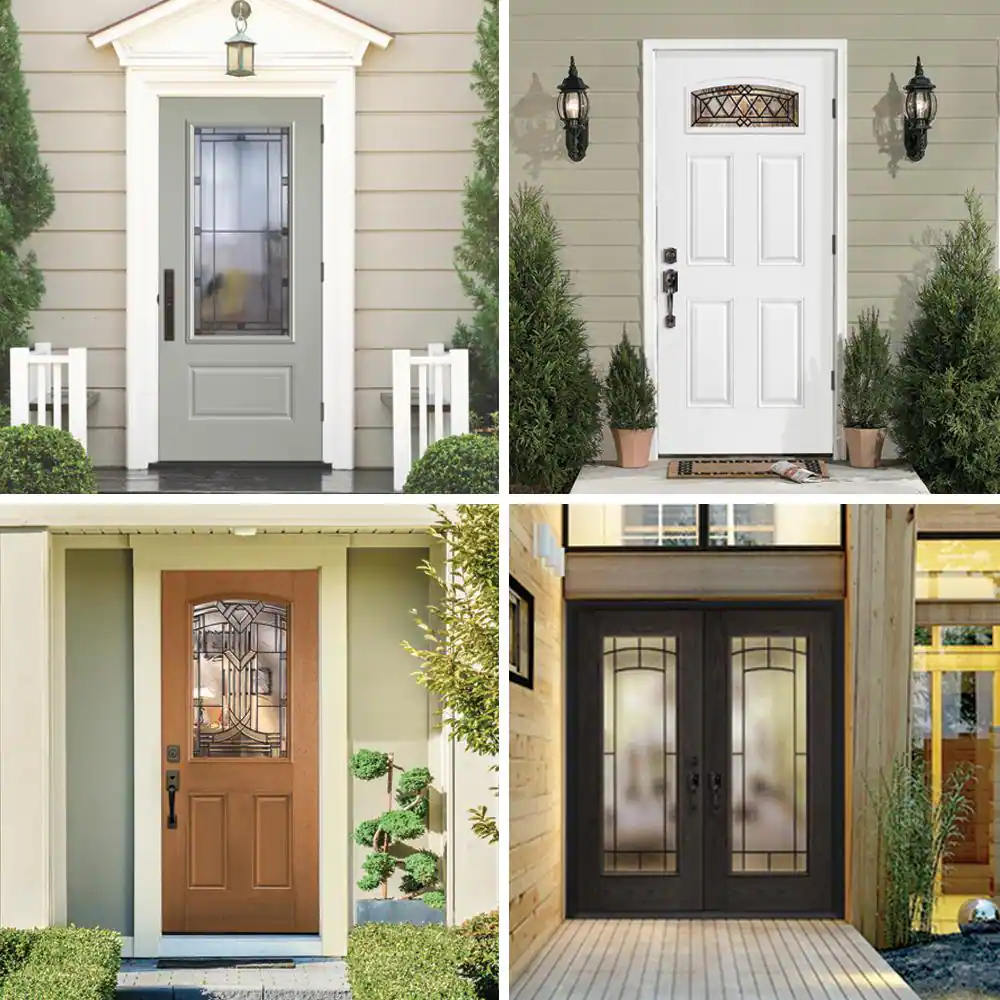 Customizable Smooth Prehung Fiberglass Door