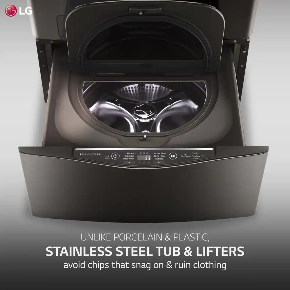 29 in. 1.0 cu. ft. SideKick Pedestal Front Load Washer w/TWINWash