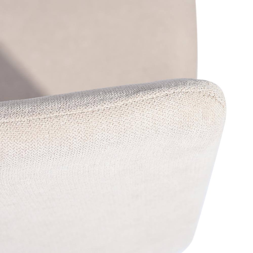 Scargill Beige Textured Fabric Upholstered Dining Chairs (Set of 4)