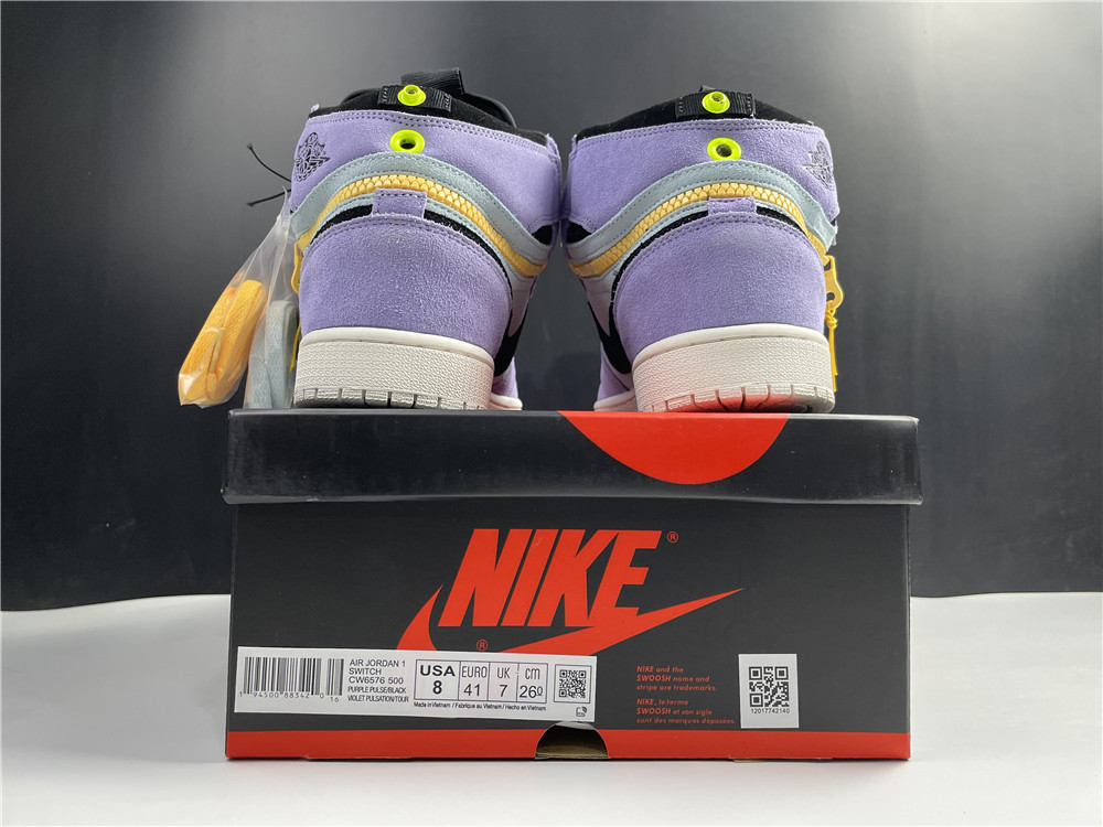 jordan1 switch purple pulse cw6576-500