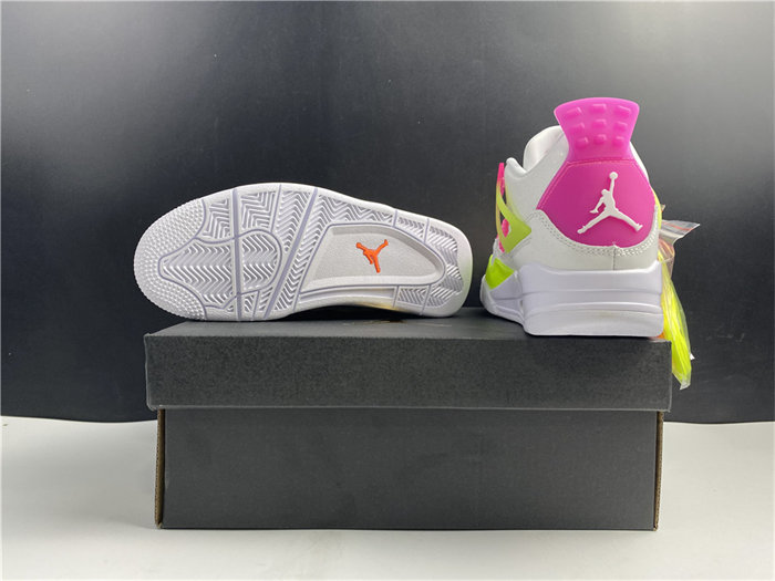 Jordan4 White Lemon Pink CV7808-100