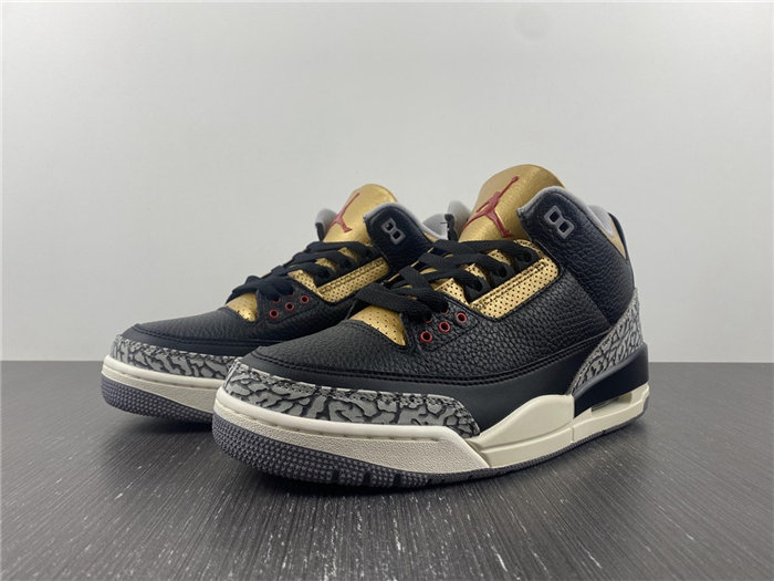 jordan 3 retro black cement gold ck9246-067